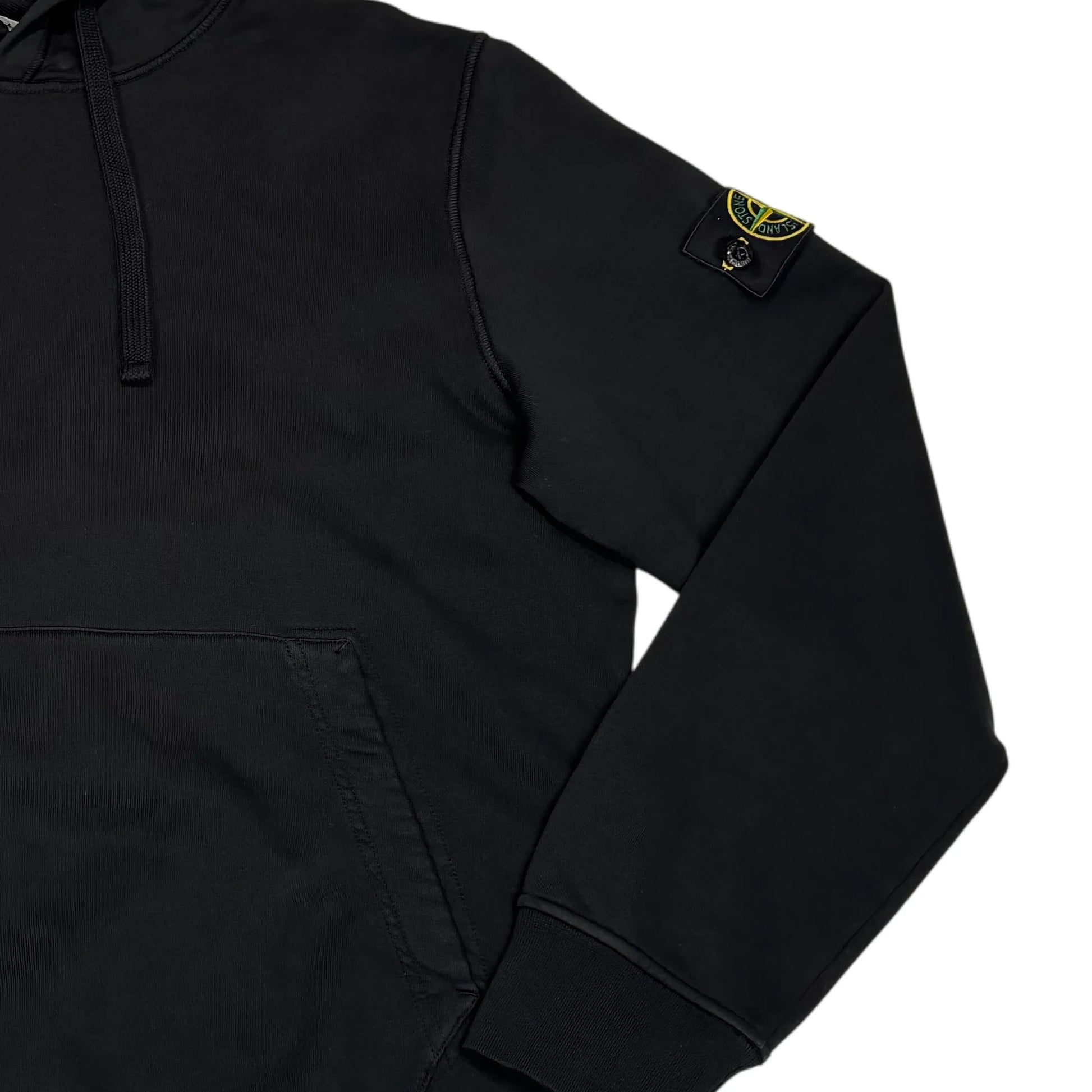 Stone Island Black Compass Patch Hoodie