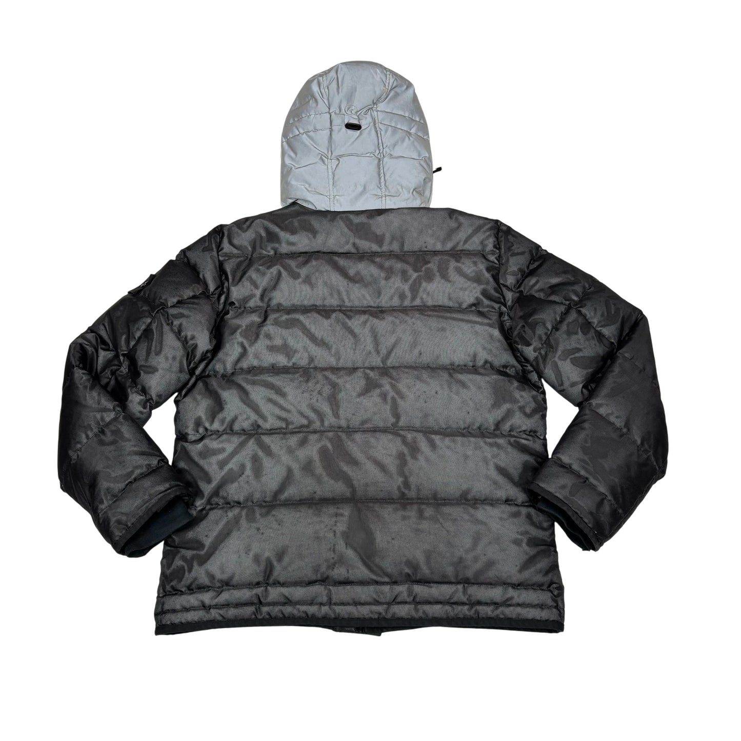 Stone Island Grey Special Process Reflective Puffer Jacket
