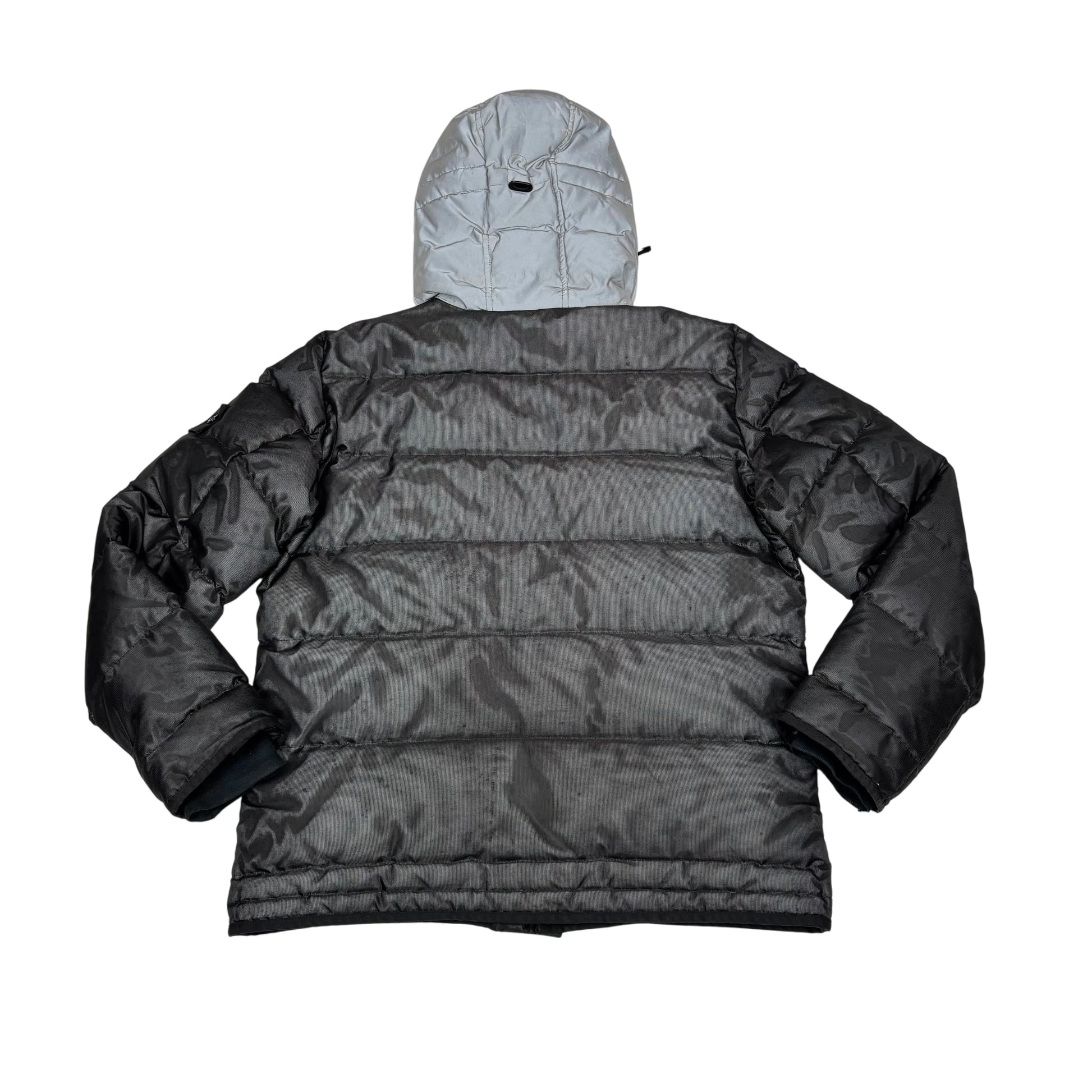 Stone Island Grey Special Process Reflective Puffer Jacket