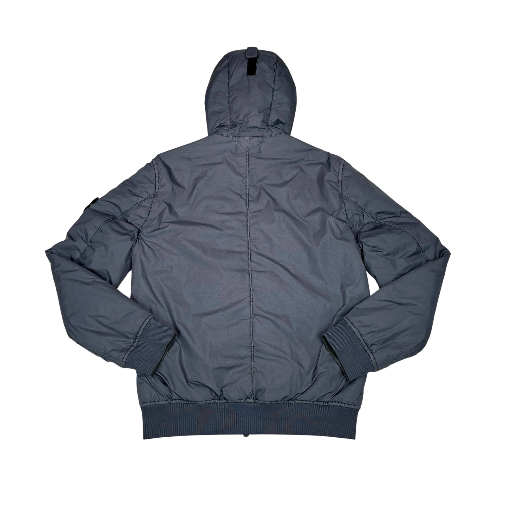 Stone Island Blue Garment Dyed Crinkle Reps NY Jacket