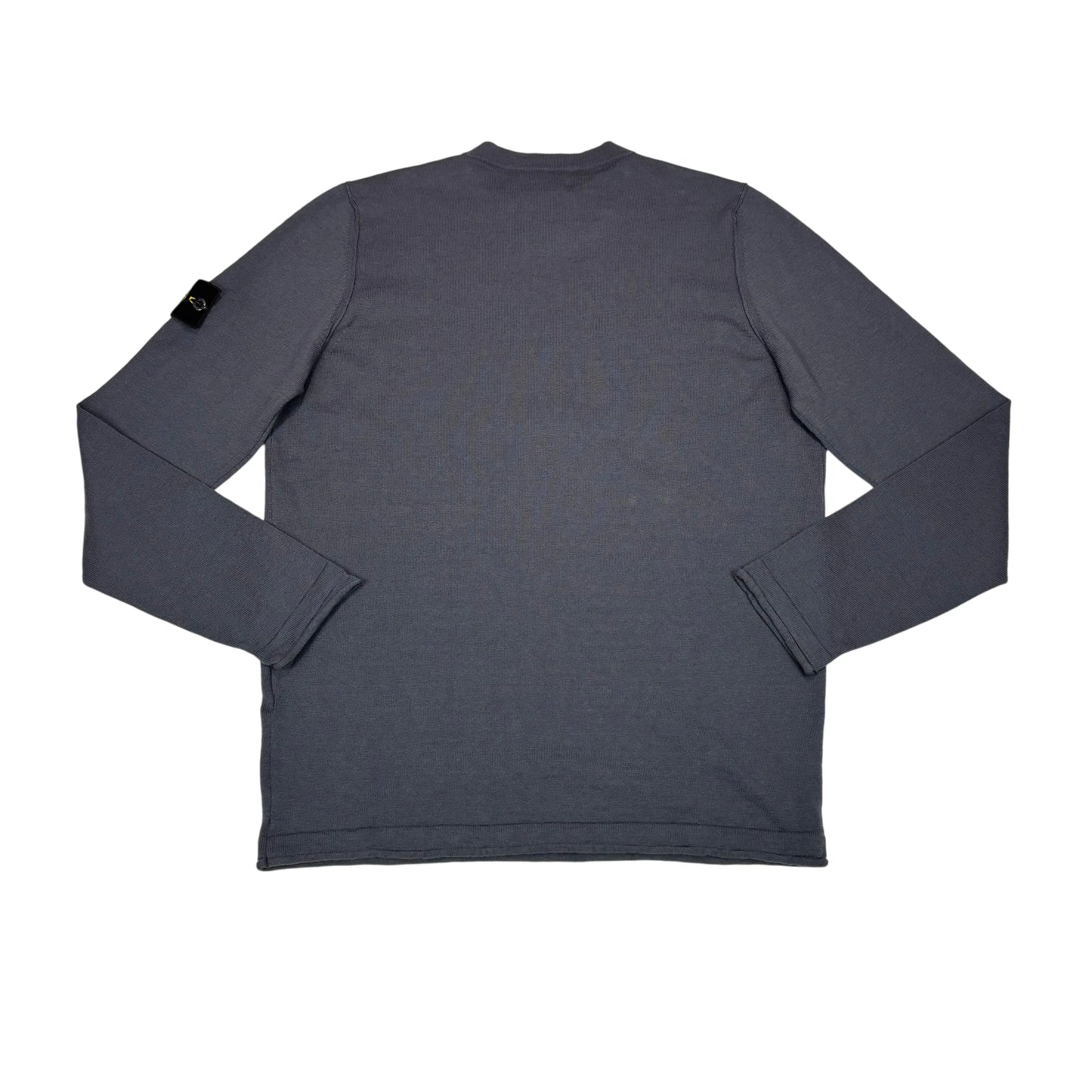 Stone Island Grey Compass Patch Crewneck Jumper