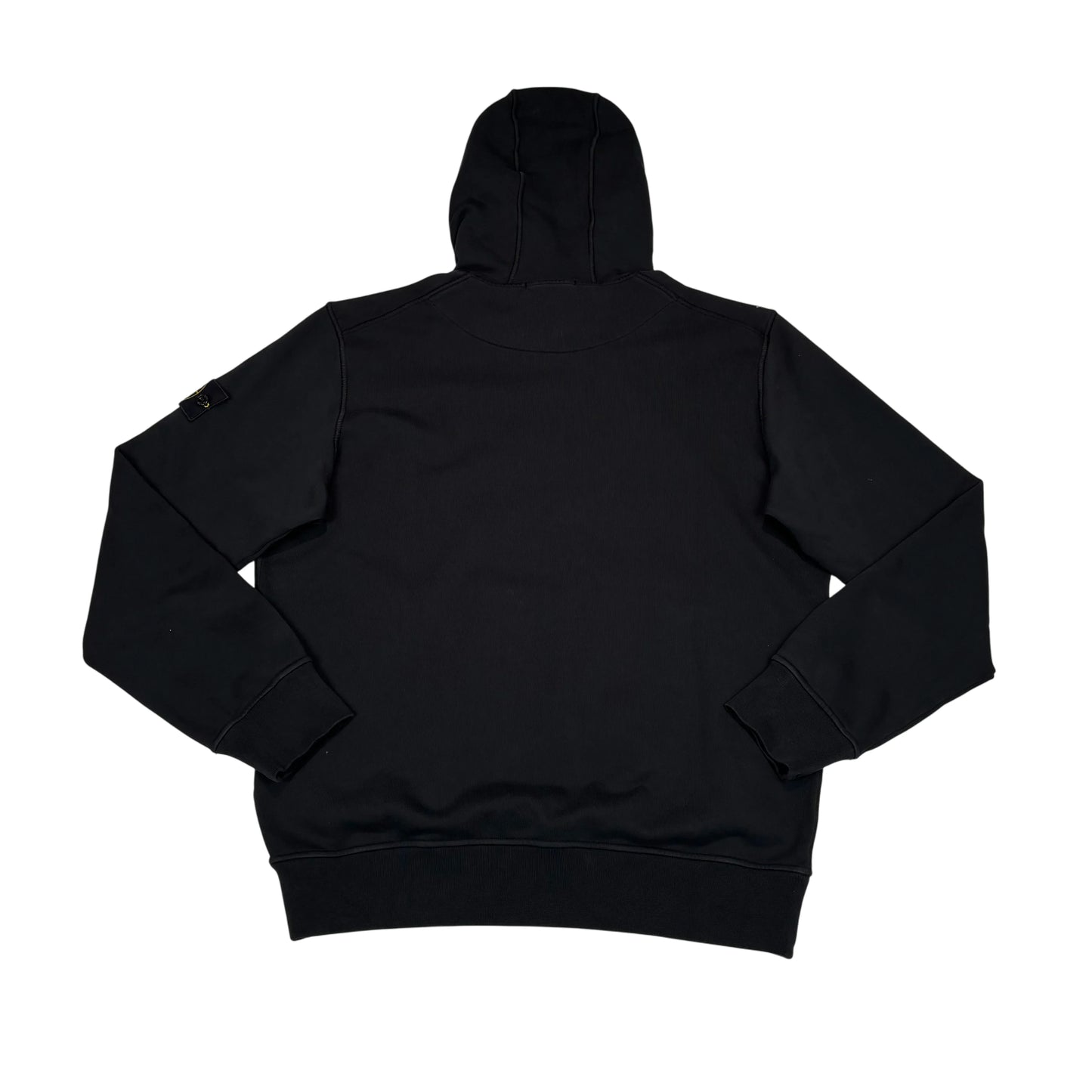 Stone Island Black Compass Patch Hoodie