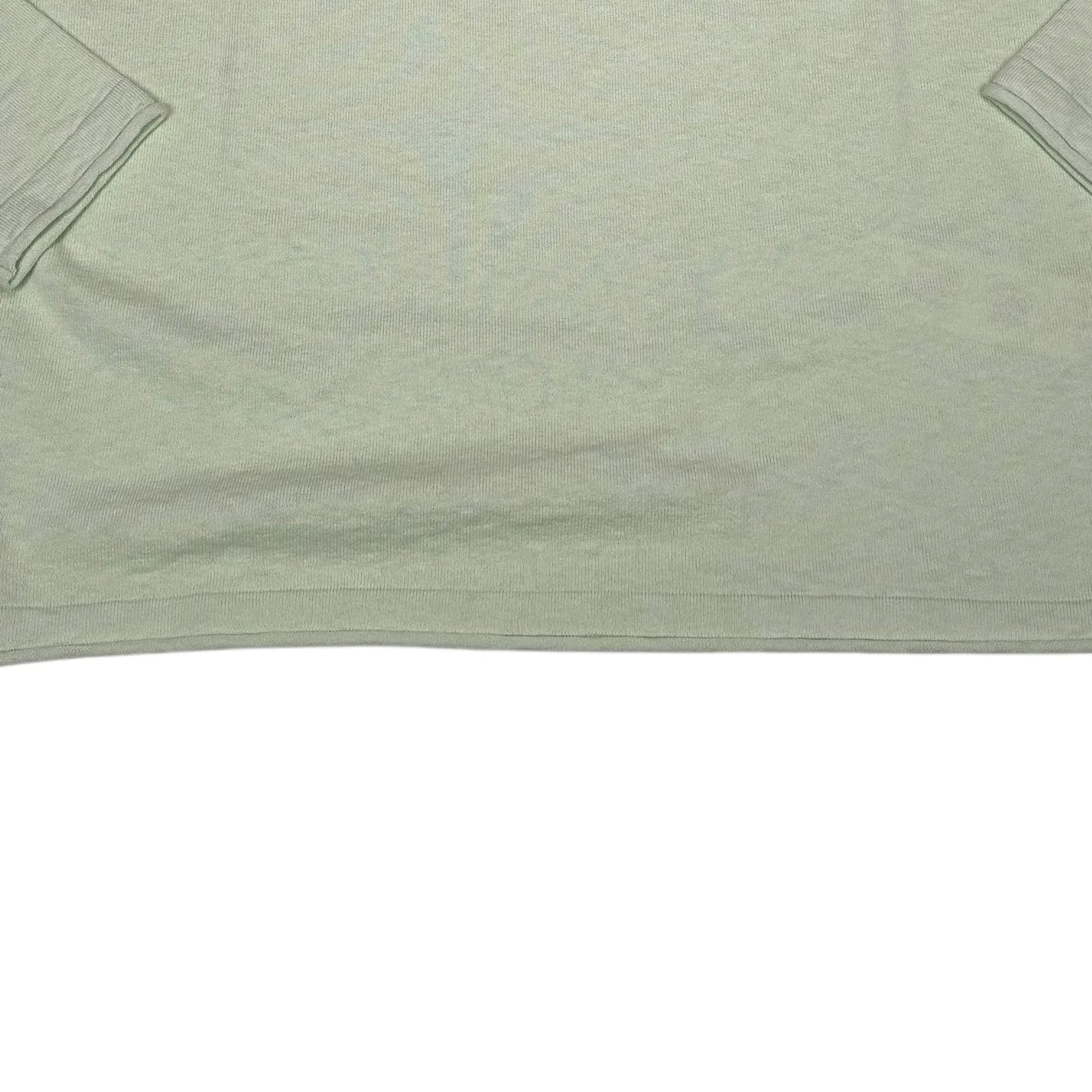 Stone Island Lime Green Compass Patch Crewneck Jumper
