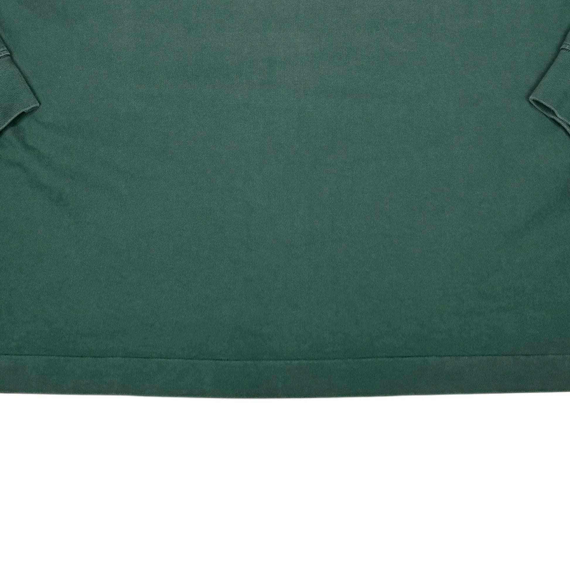 Stone Island Green Compass Patch Crewneck Lightweight Jumper