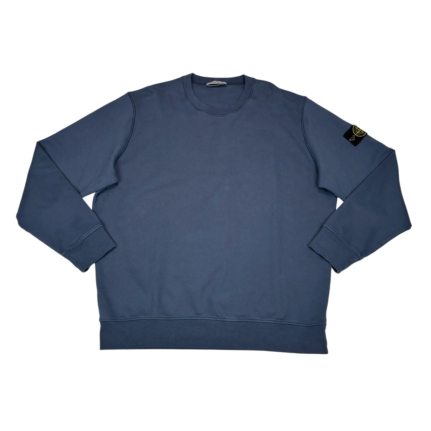 Stone Island Navy Blue Compass Patch Crewneck Jumper