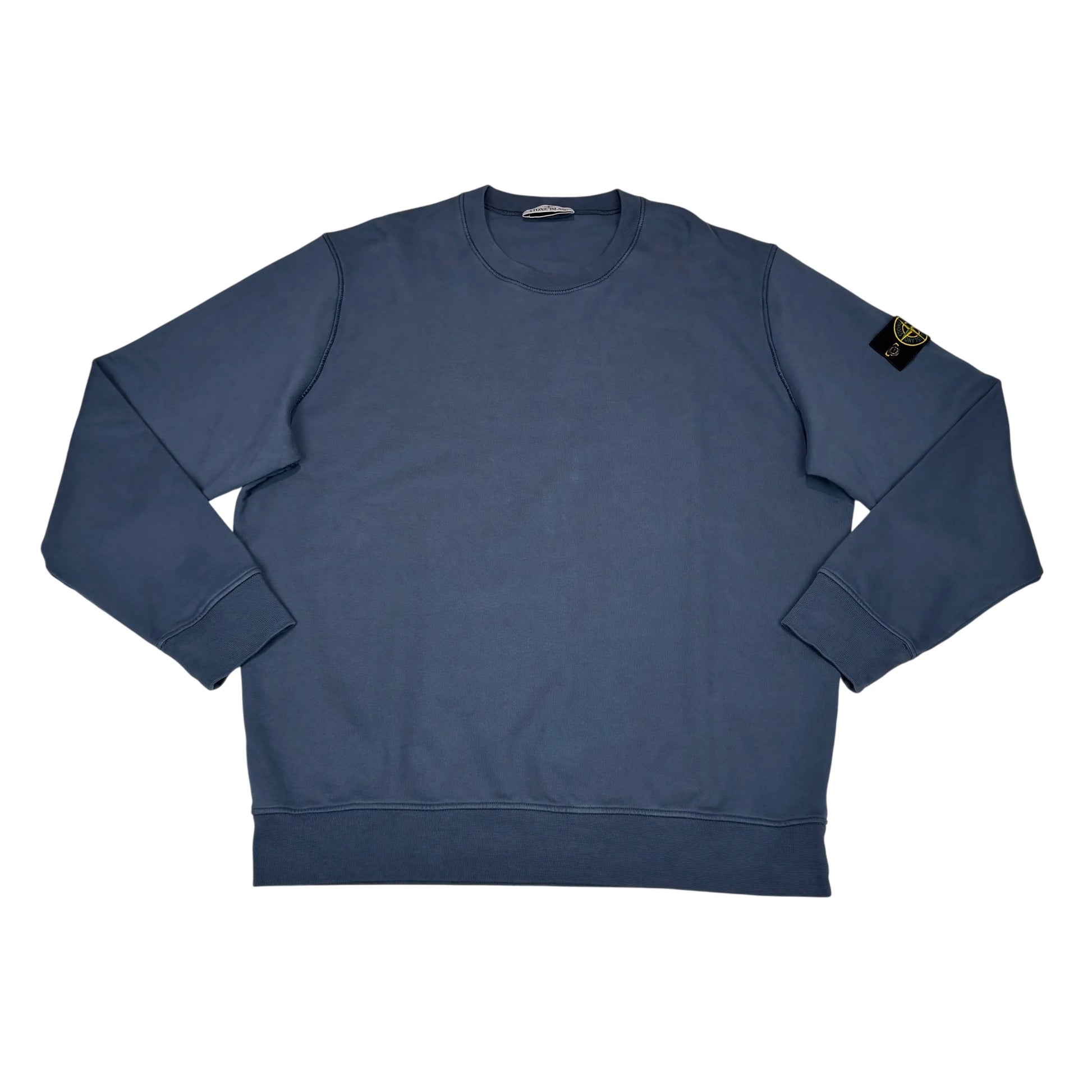 Stone Island Navy Blue Compass Patch Crewneck Jumper