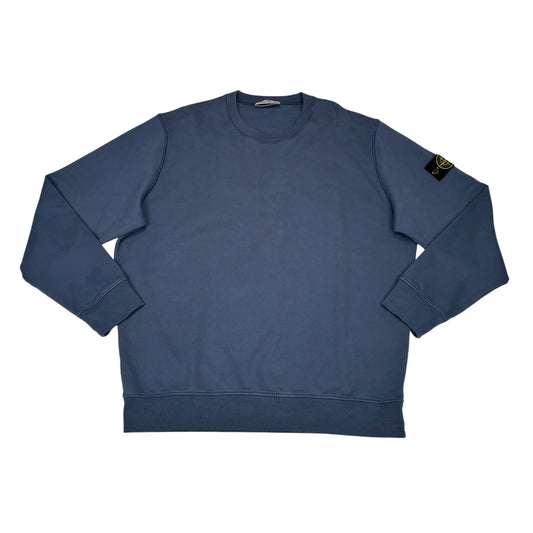 Stone Island Navy Blue Compass Patch Crewneck Jumper
