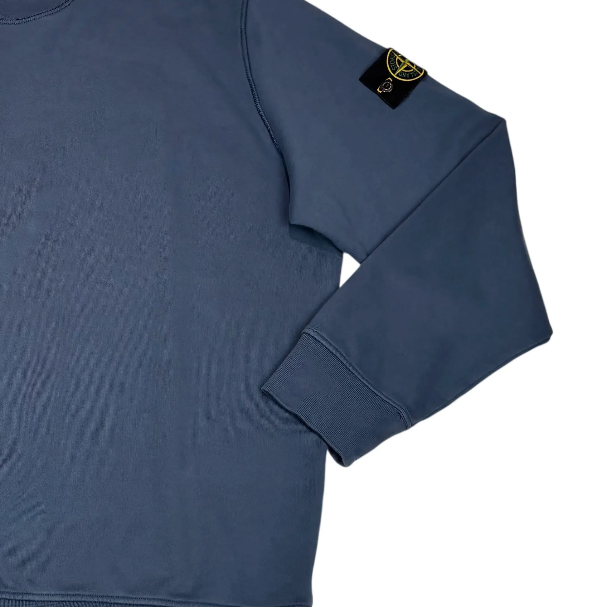 Stone Island Navy Blue Compass Patch Crewneck Jumper