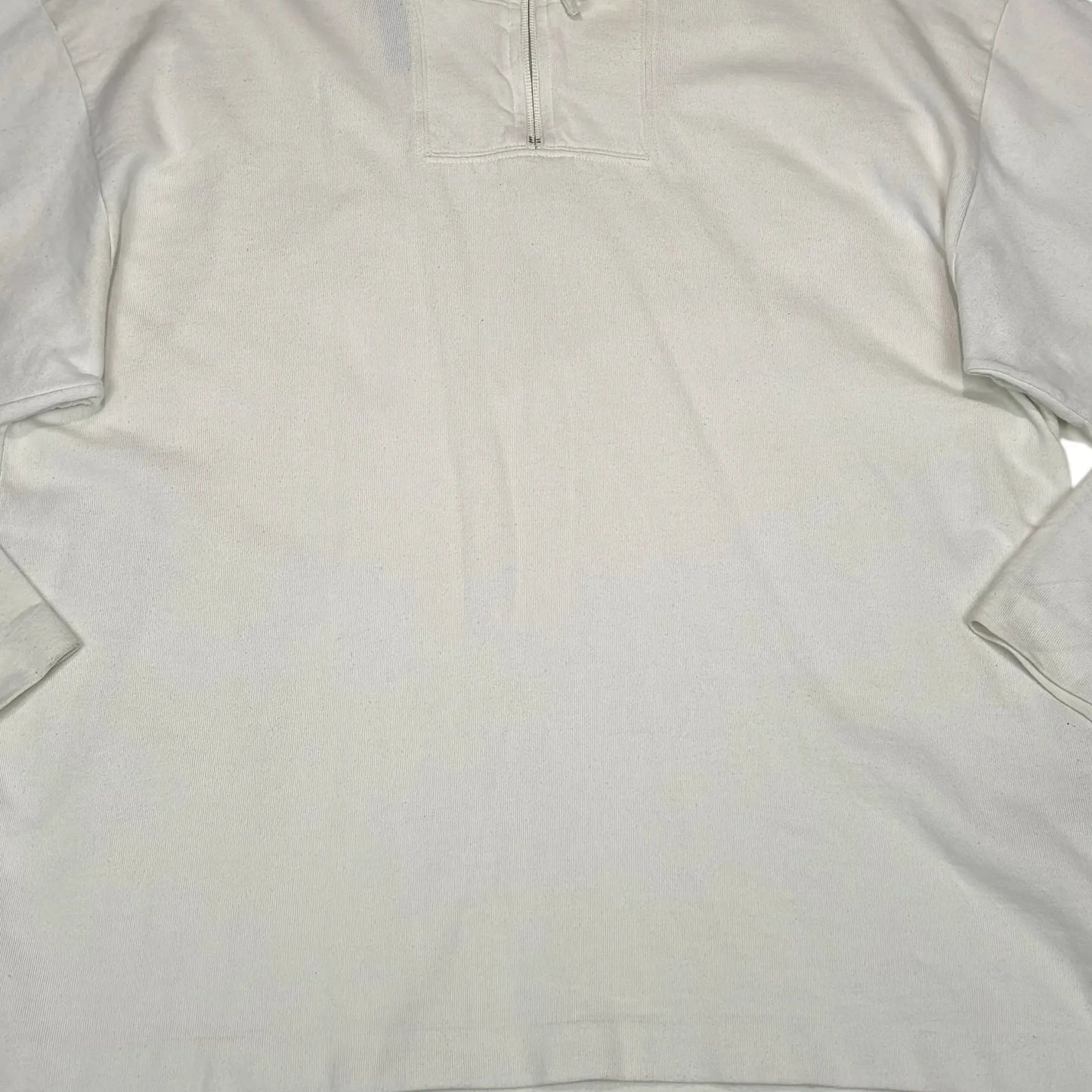 Stone Island White Pullover Life Safer Quarter Zip Jumper
