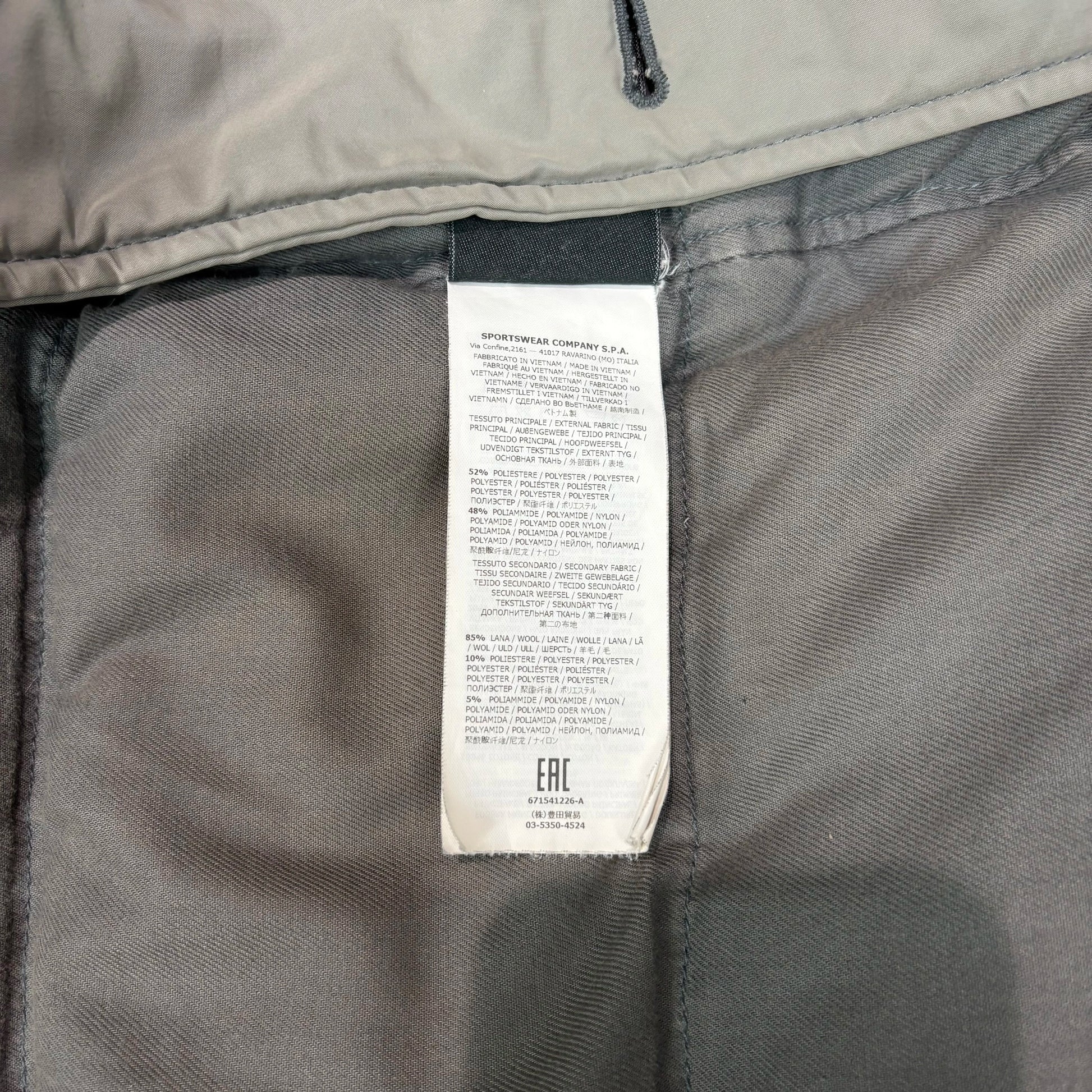 Stone Island Grey Micro Reps Down Parka Jacket