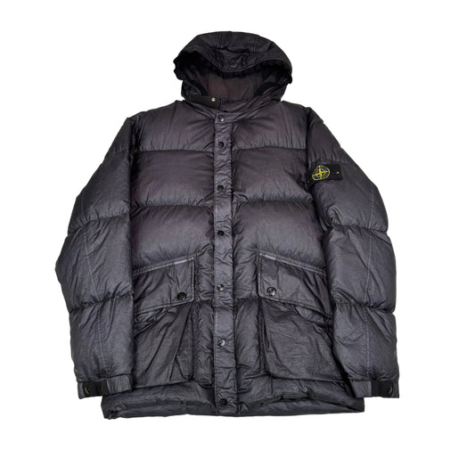 Stone Island Navy Blue Goose Down Puffer Jacket