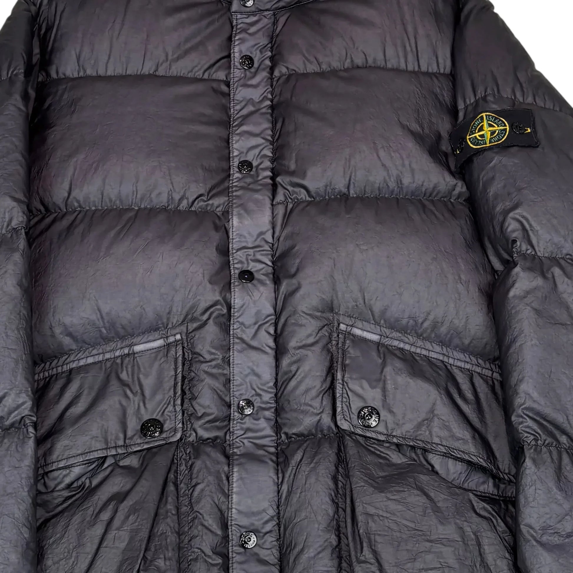 Stone Island Navy Blue Goose Down Puffer Jacket
