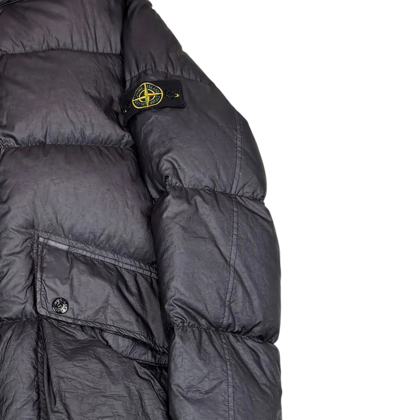 Stone Island Navy Blue Goose Down Puffer Jacket