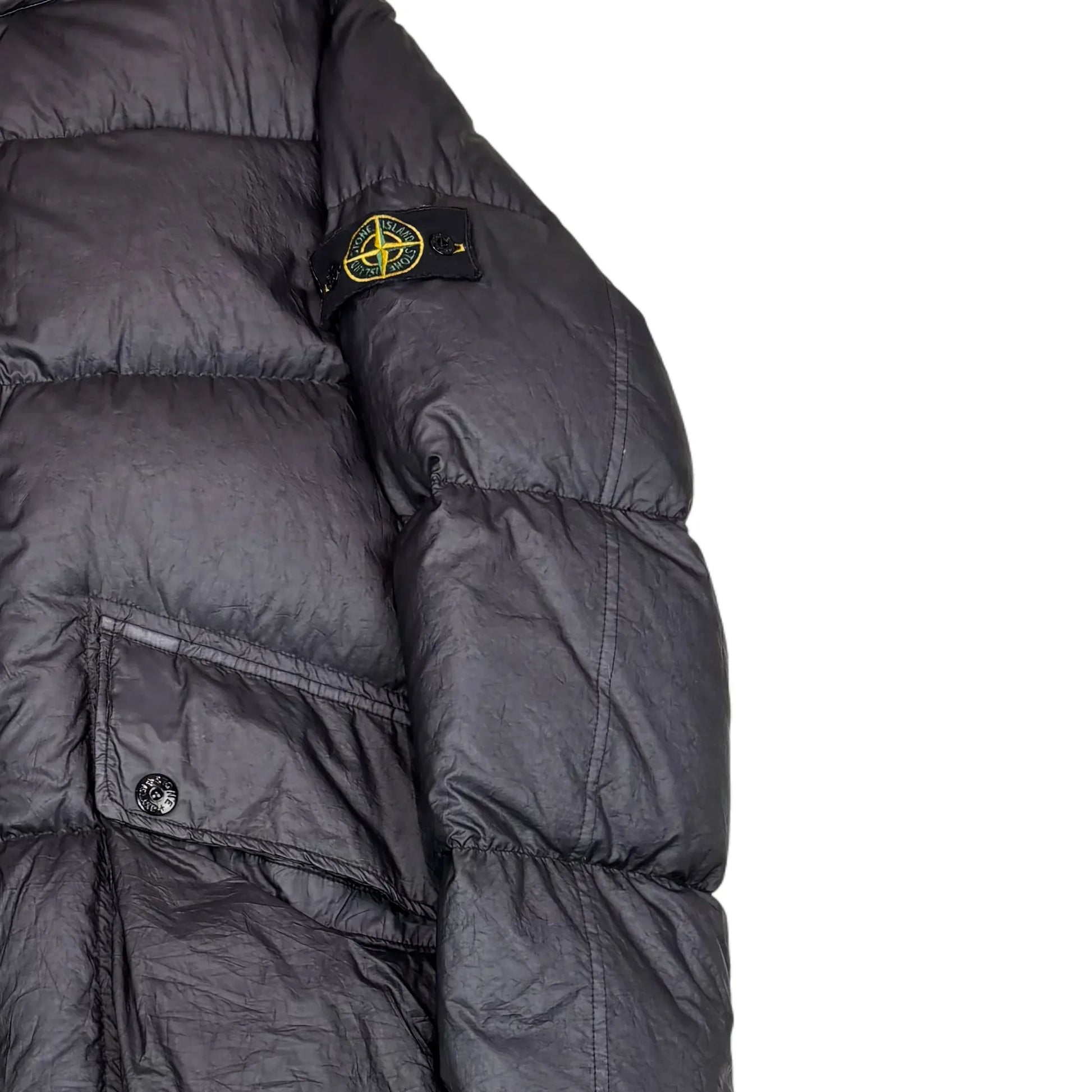 Stone Island Navy Blue Goose Down Puffer Jacket