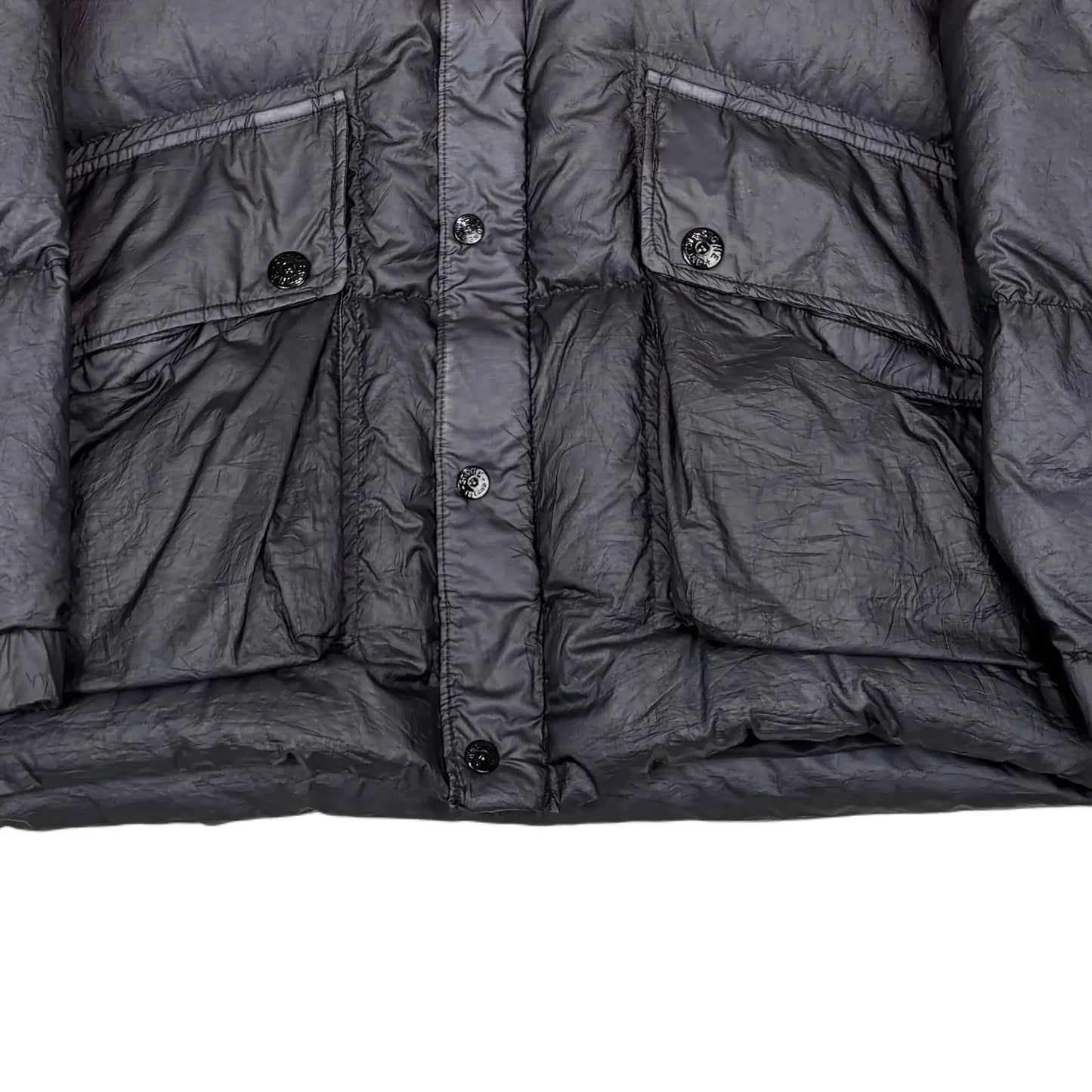Stone Island Navy Blue Goose Down Puffer Jacket