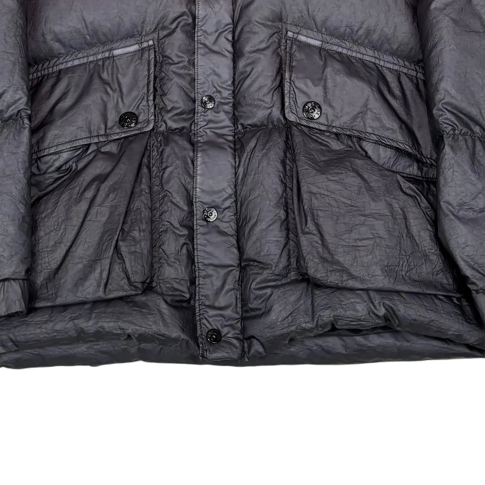 Stone Island Navy Blue Goose Down Puffer Jacket