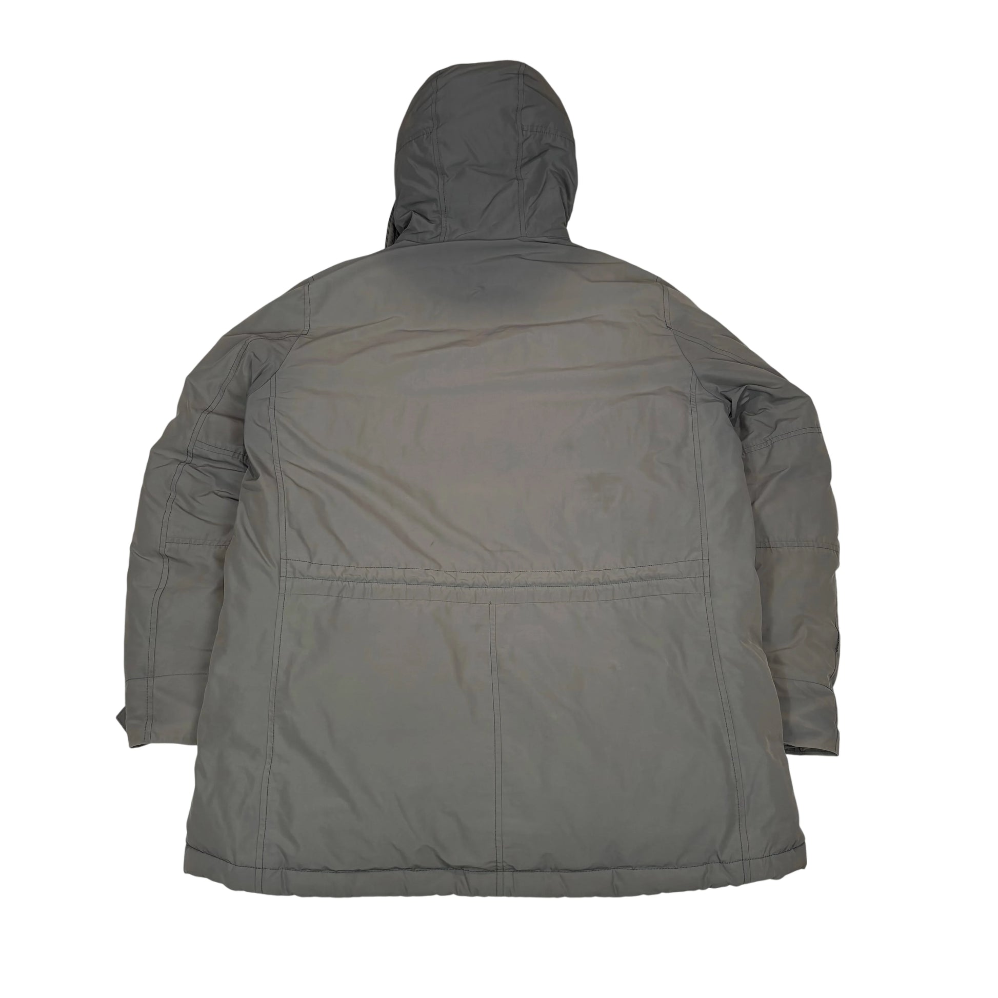 Stone Island Grey Micro Reps Down Parka Jacket