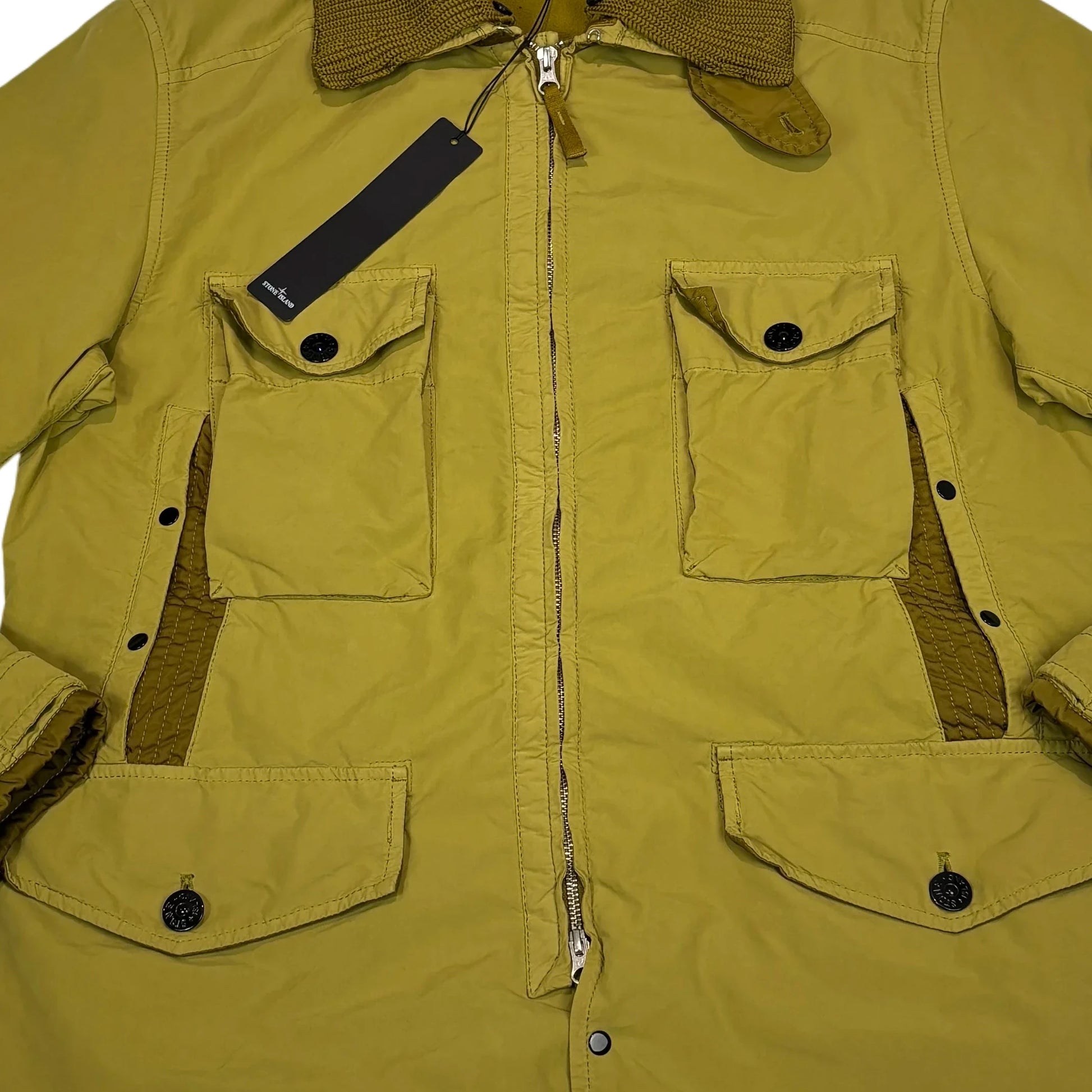 Stone Island Yellow David Light-TC with Micropile Field Jacket