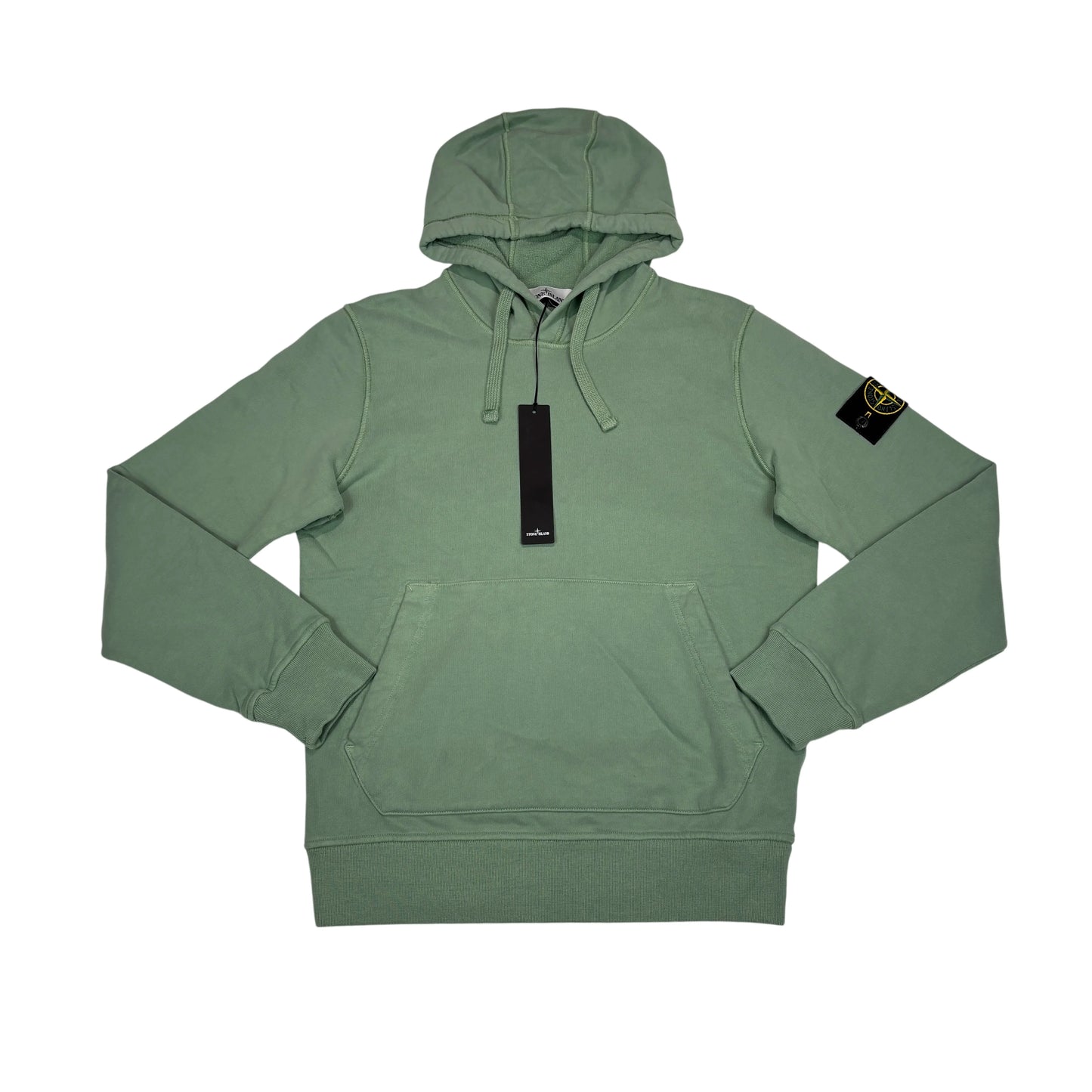 Stone Island Green Compass Patch Hoodie