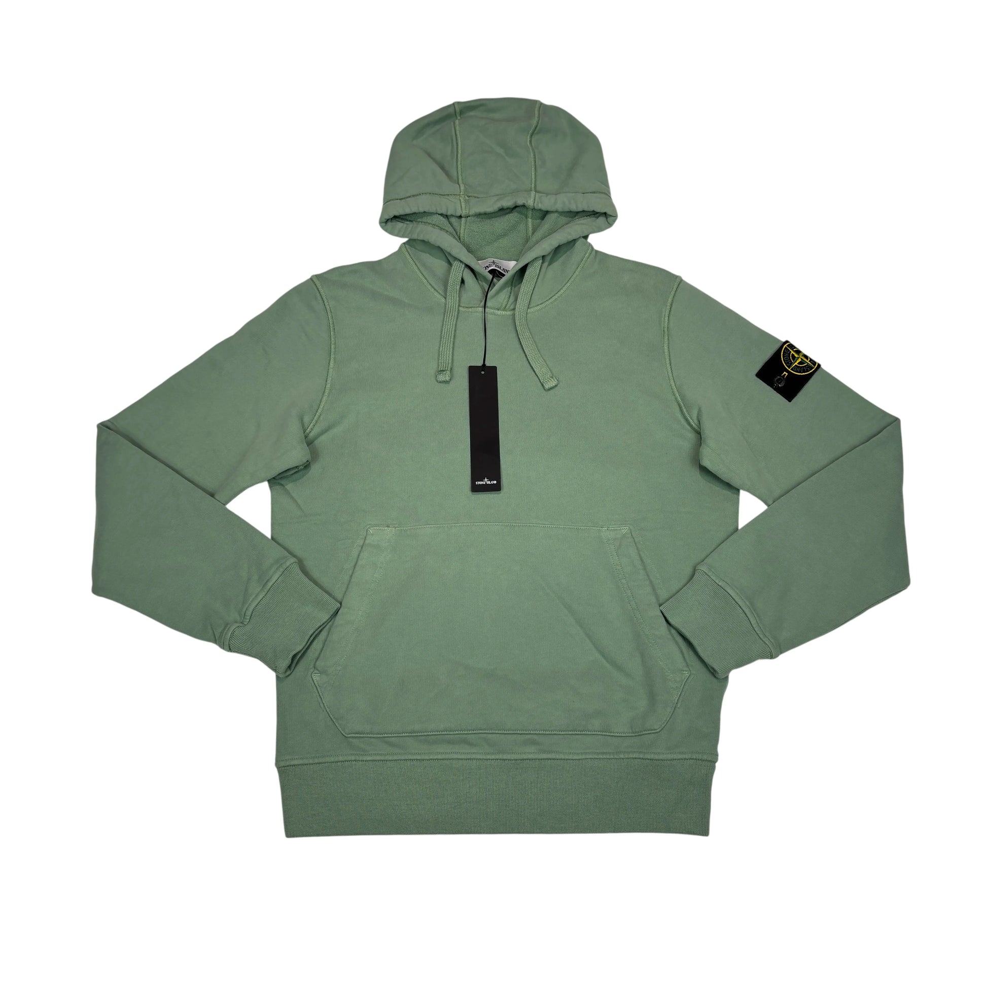 Stone Island Green Compass Patch Hoodie