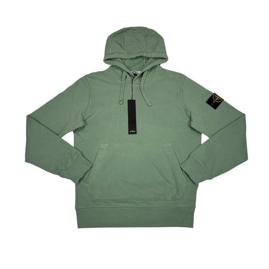 Stone Island Green Compass Patch Hoodie