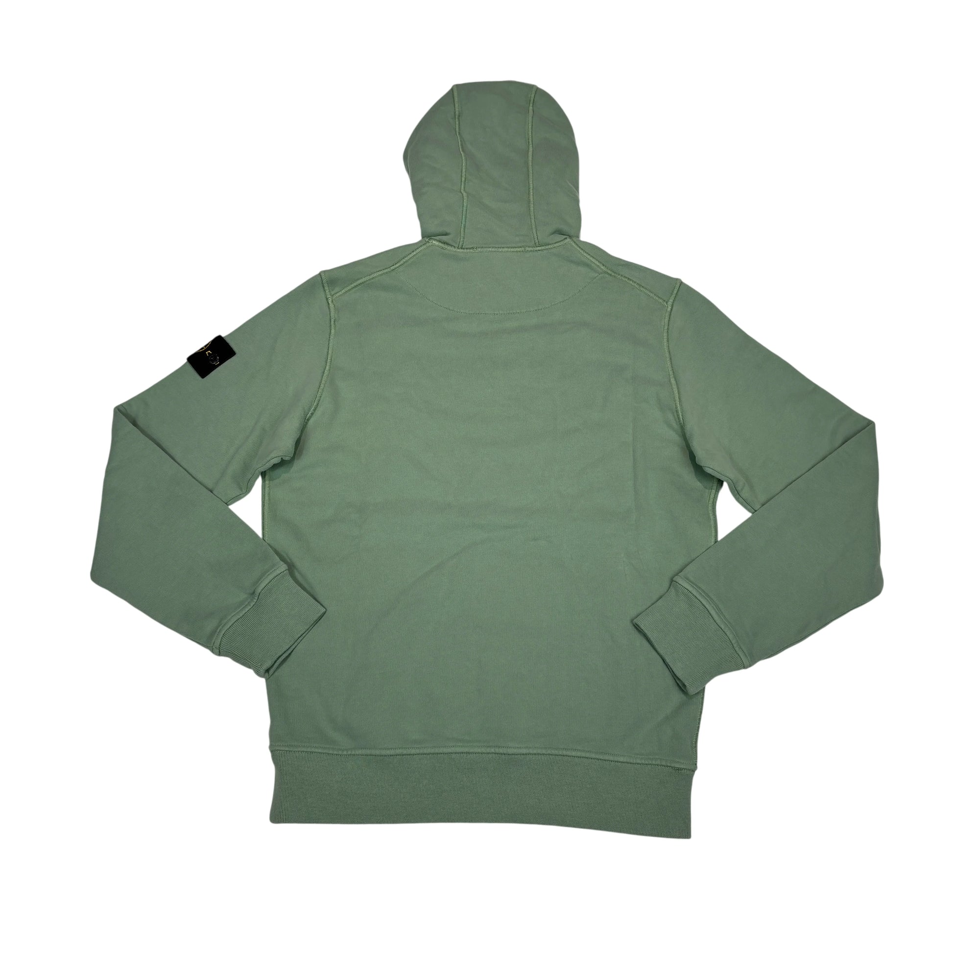 Stone Island Green Compass Patch Hoodie