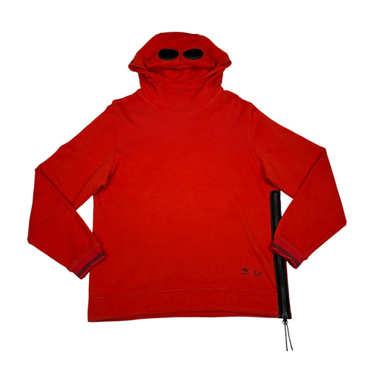 Adidas X C.p. Company Red Double Goggle Hoodie