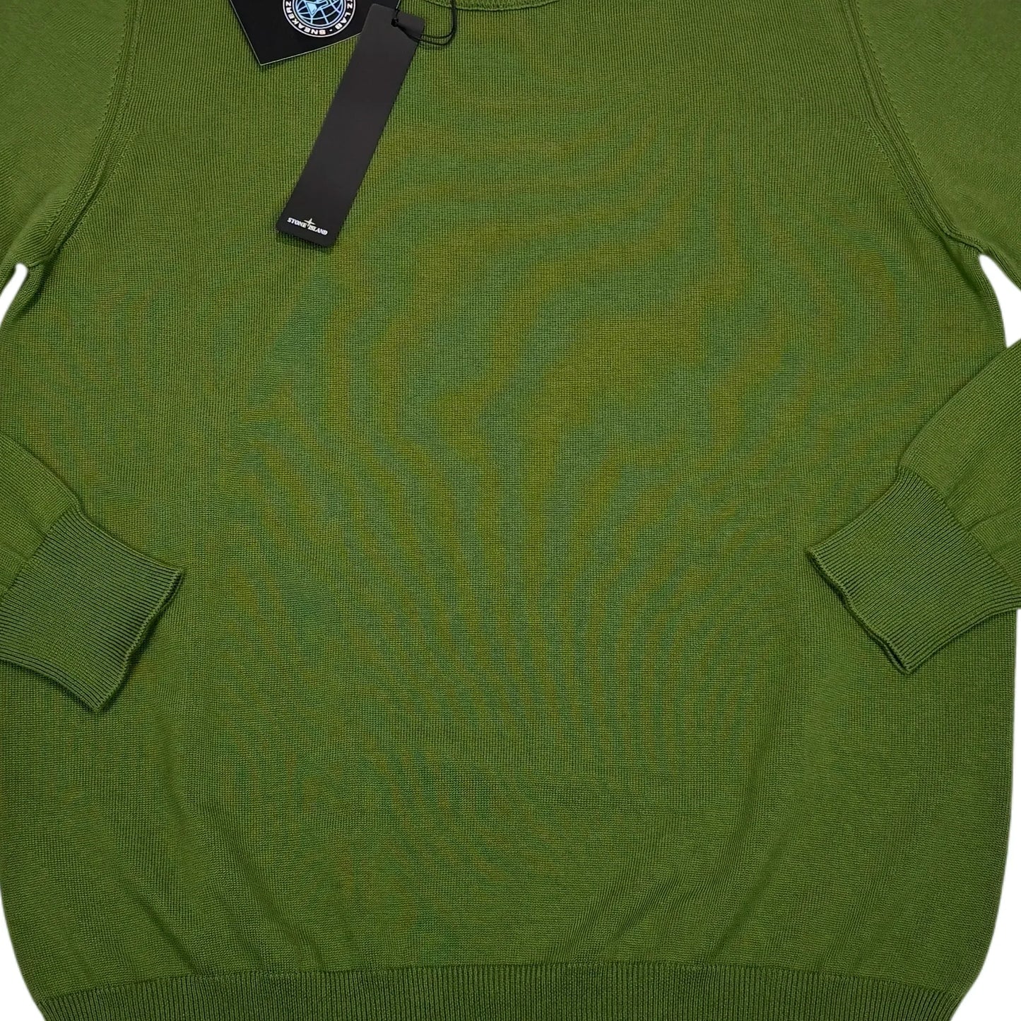 Stone Island Green Lightweight Compass Patch Jumper