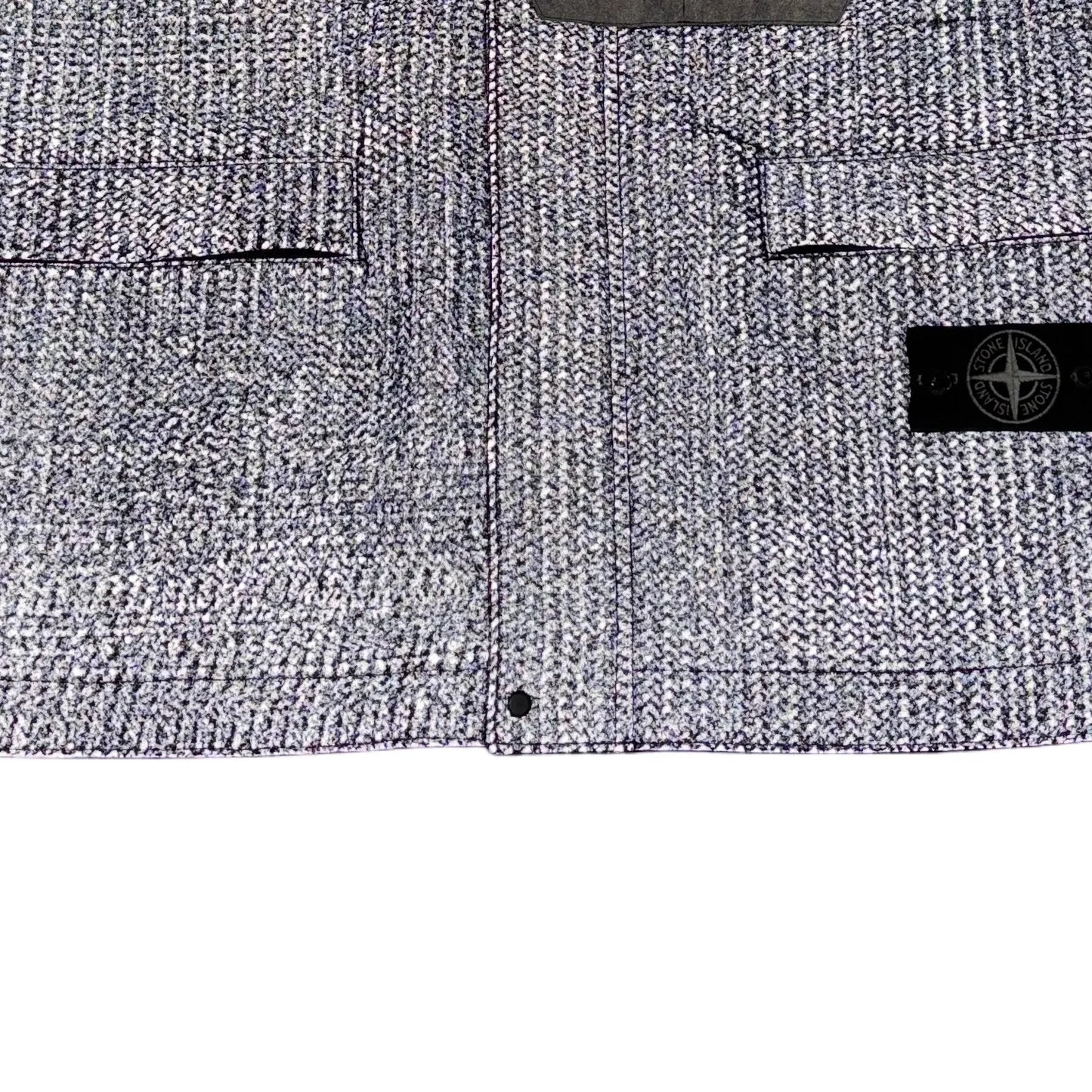 Stone Island Black Reflective Needle Punched Utility Gilet