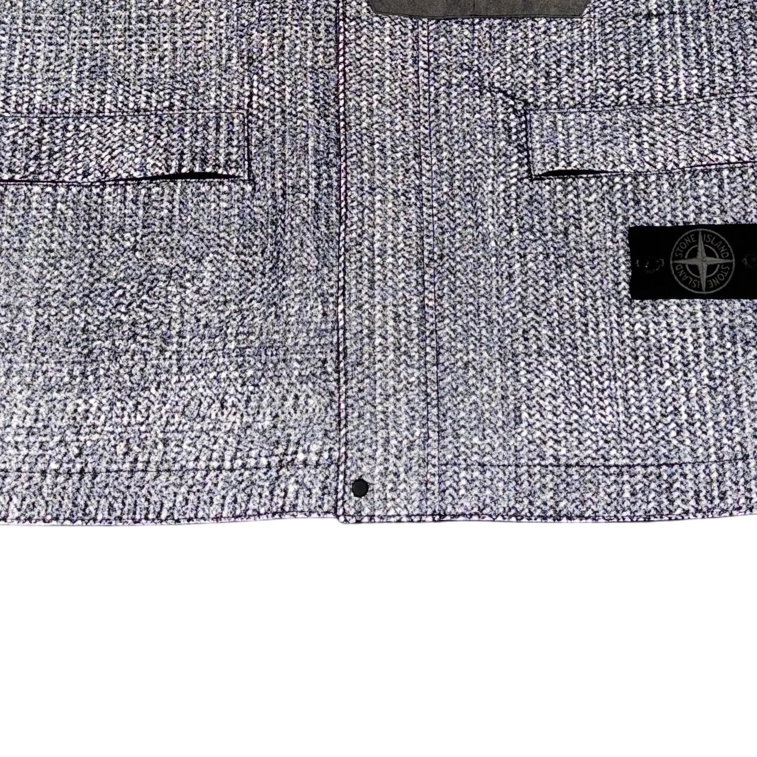 Stone Island Black Reflective Needle Punched Utility Gilet