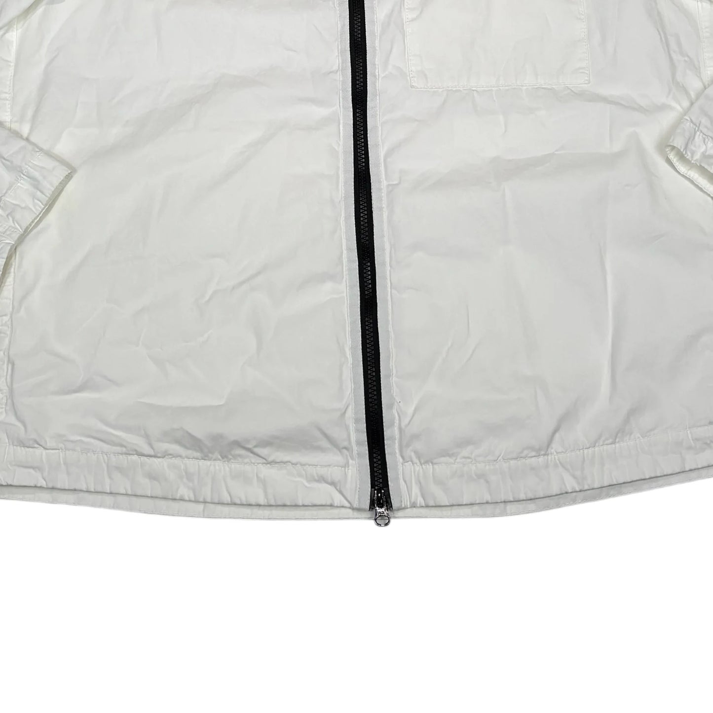 Stone Island White Compass Patch with Removable Hooded Jacket