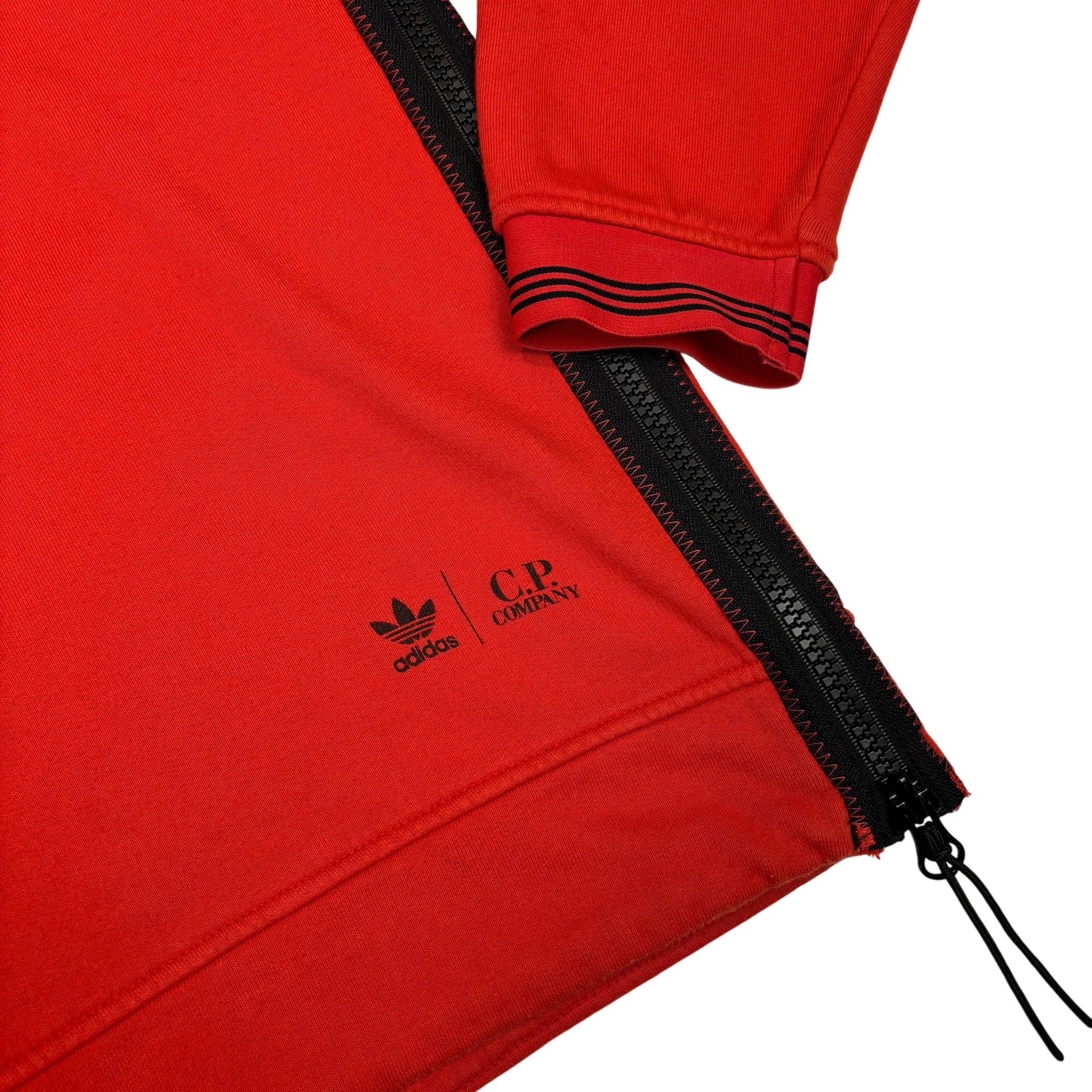 Adidas X C.p. Company Red Double Goggle Hoodie