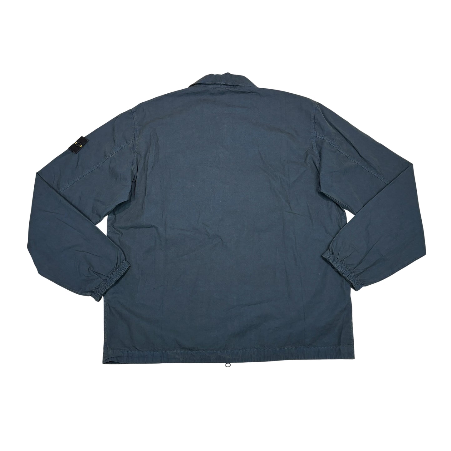 Stone Island Blue Compass Patch Overshirt Jacket
