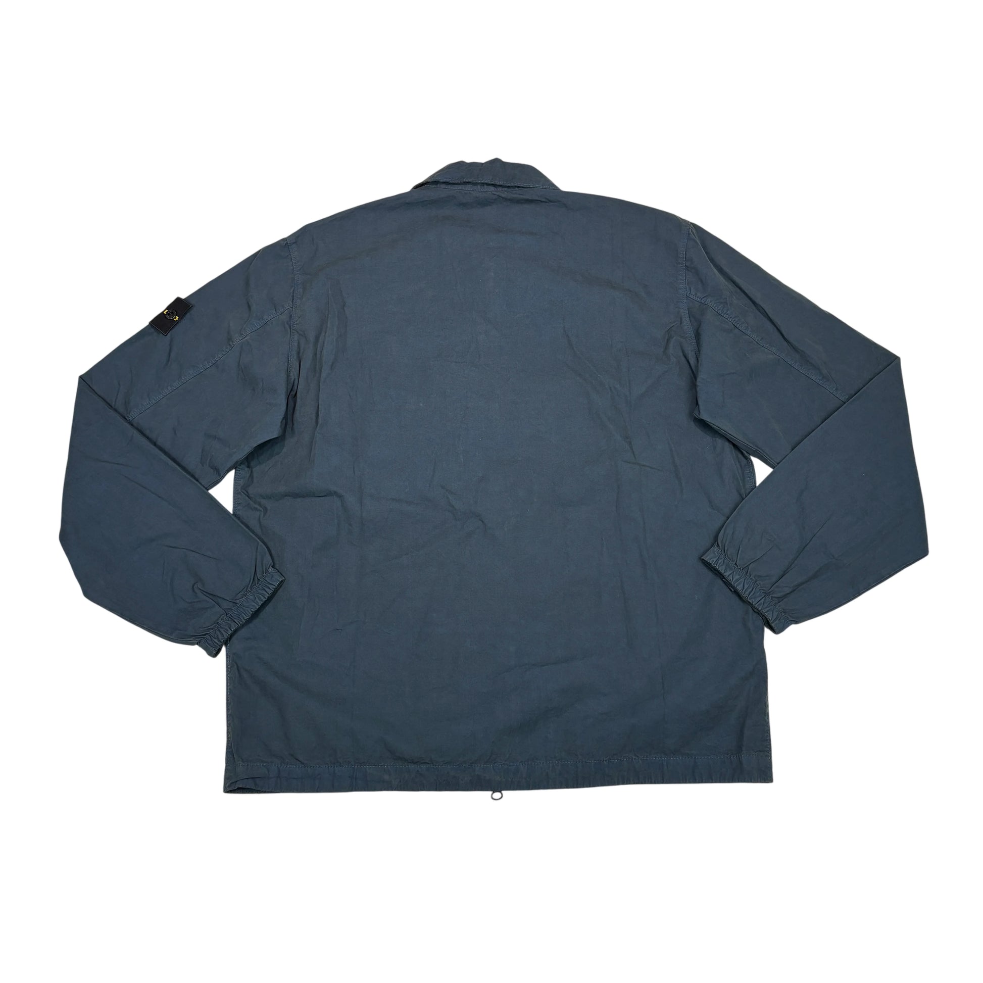 Stone Island Blue Compass Patch Overshirt Jacket