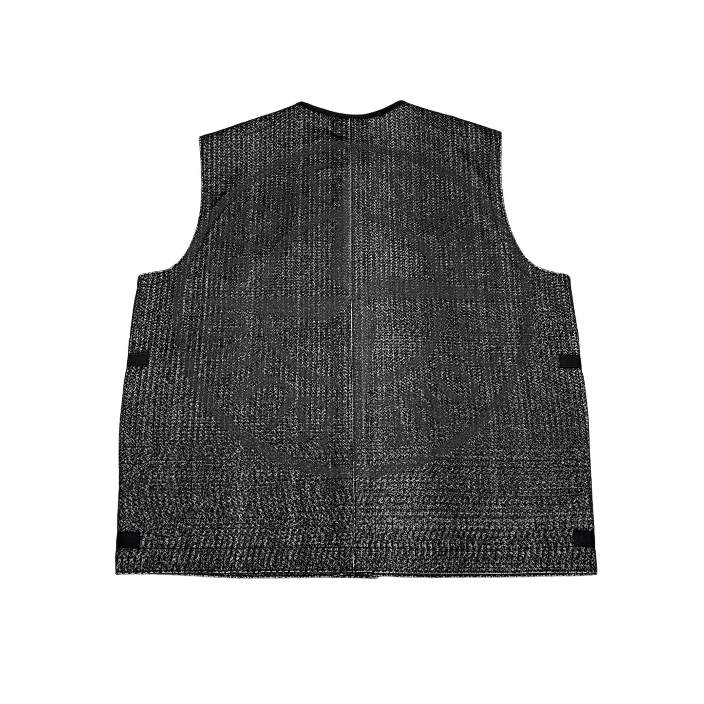 Stone Island Black Reflective Needle Punched Utility Gilet
