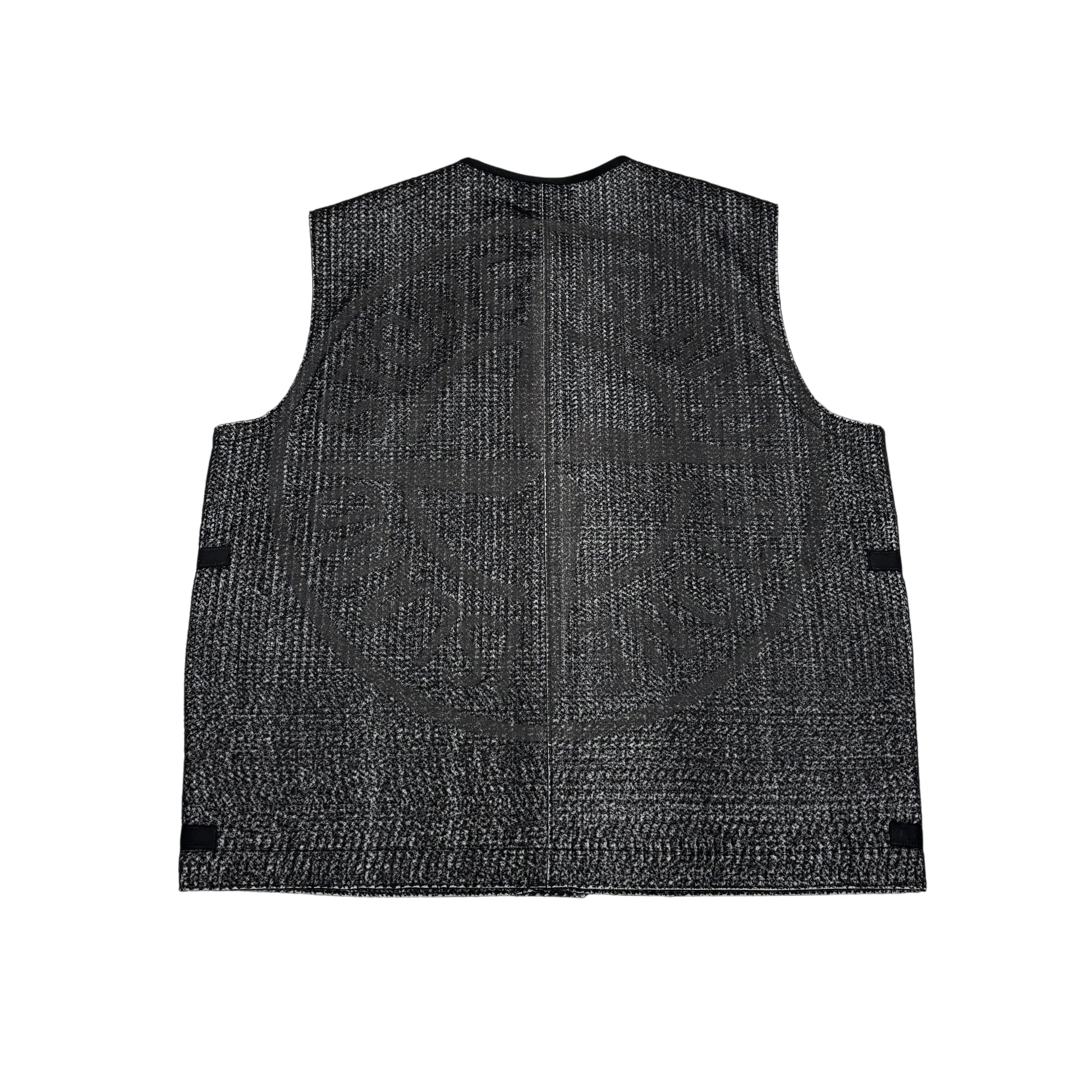 Stone Island Black Reflective Needle Punched Utility Gilet