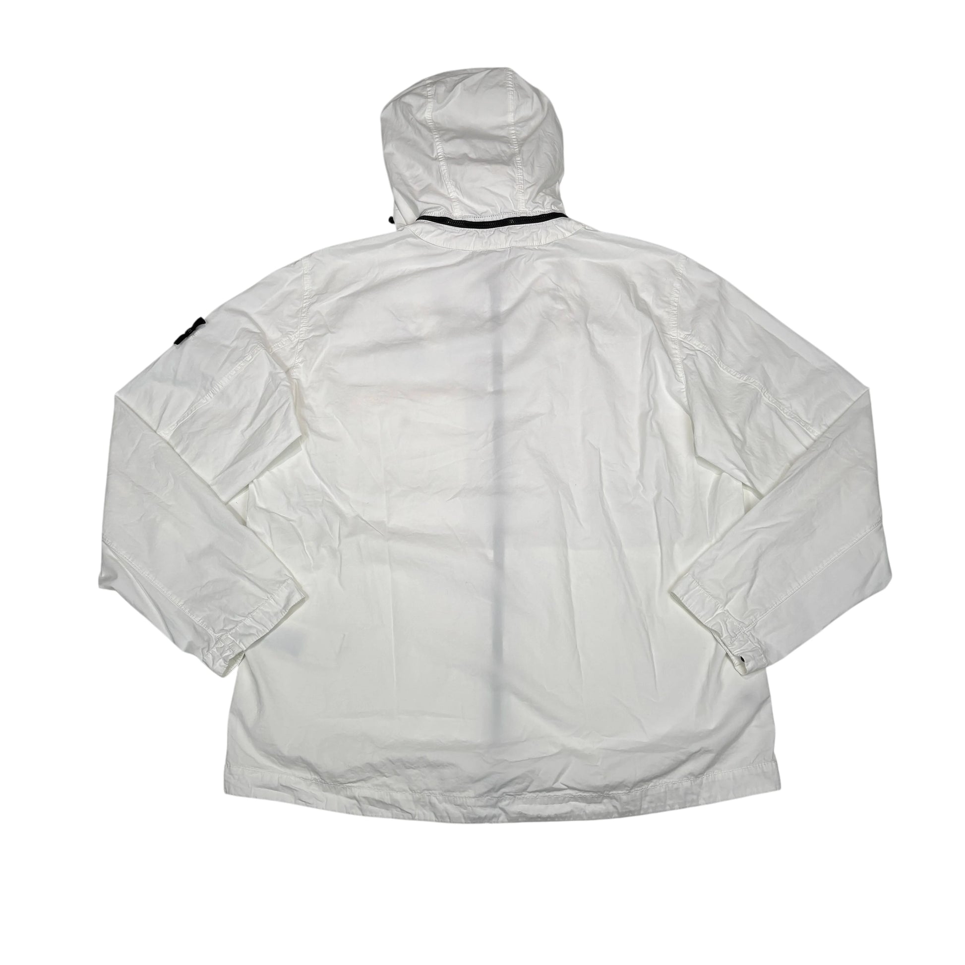 Stone Island White Compass Patch with Removable Hooded Jacket