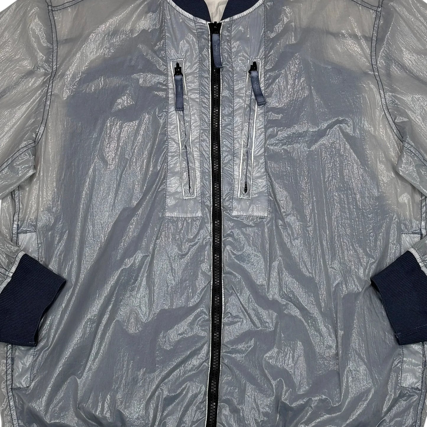 Stone Island Gray Lightweight Lucido-TC Bomber Jacket
