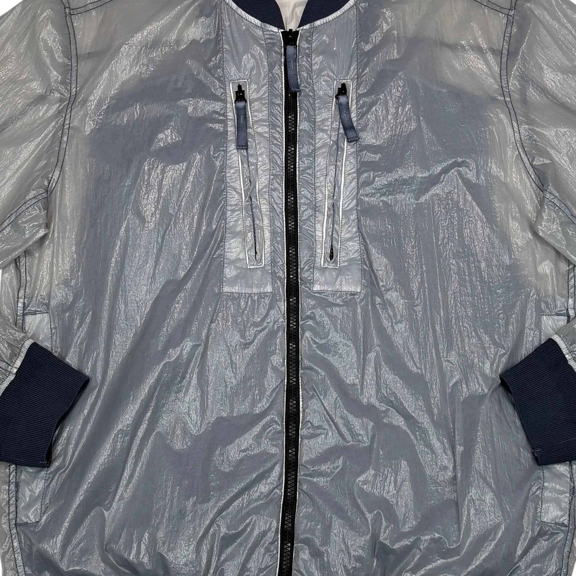 Stone Island Gray Lightweight Lucido-TC Bomber Jacket