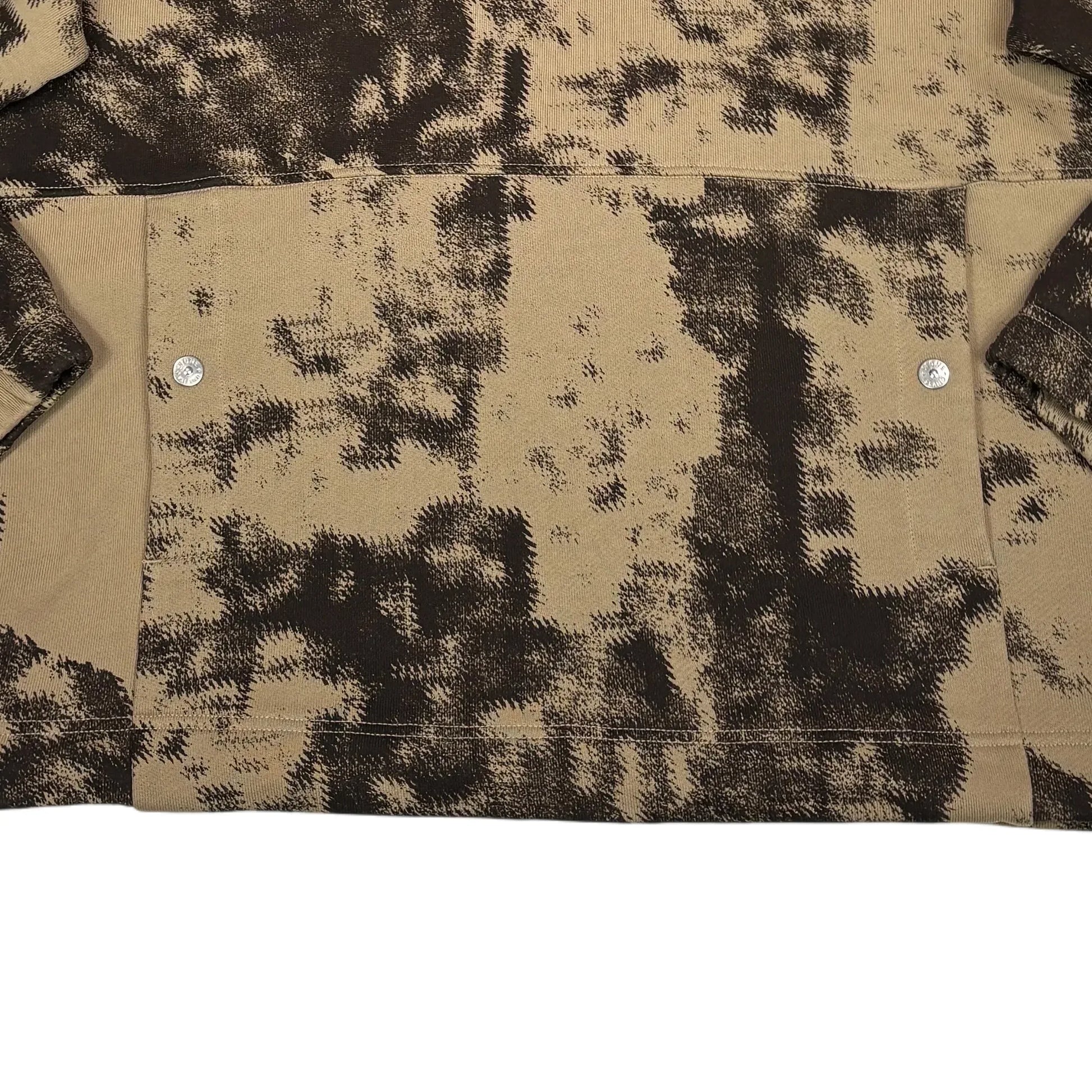 Stone Island Beige Ice Mapping Camo Hoodie