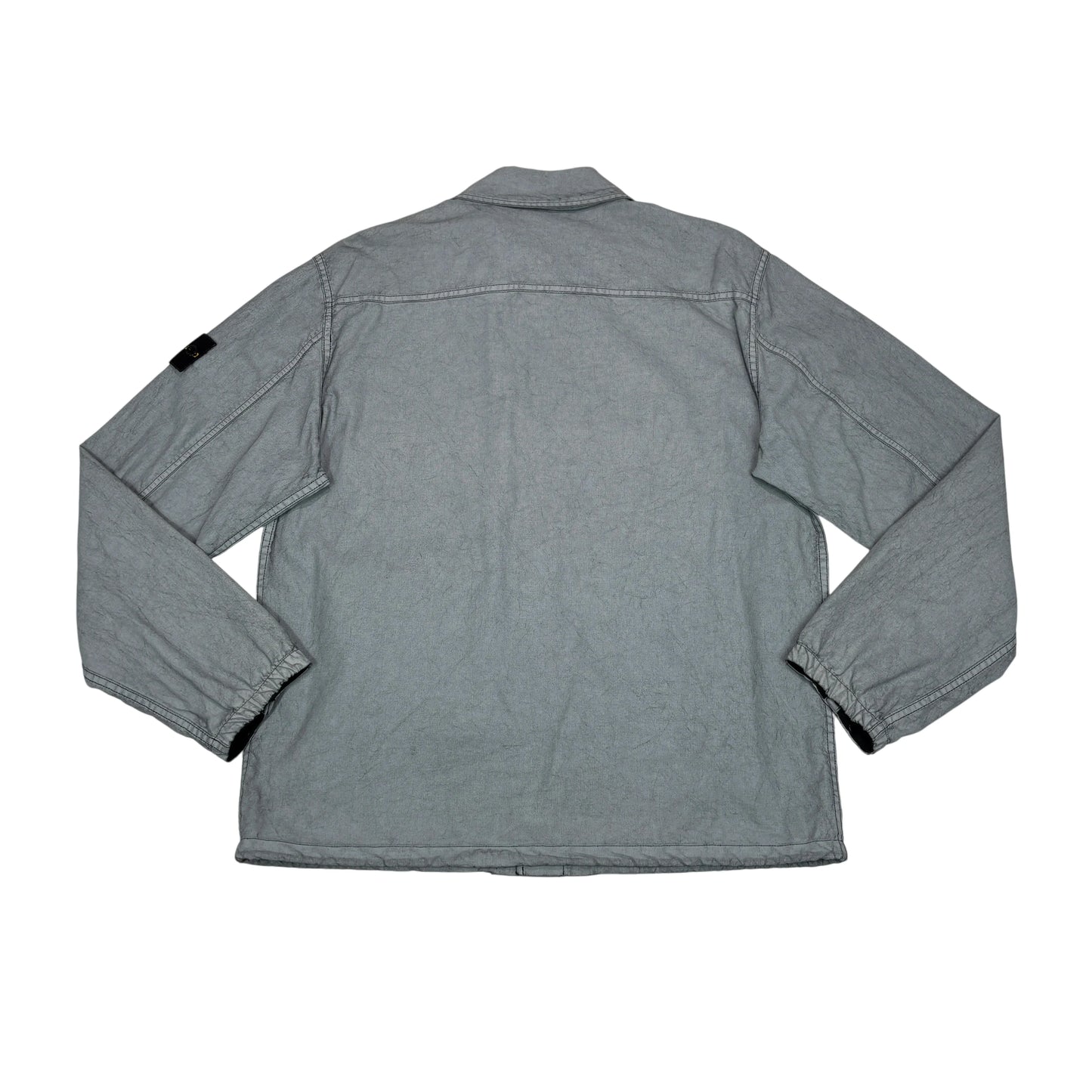Stone Island Technical Utility Compass Patch Pocket Detail Tela Placcata Overshirt