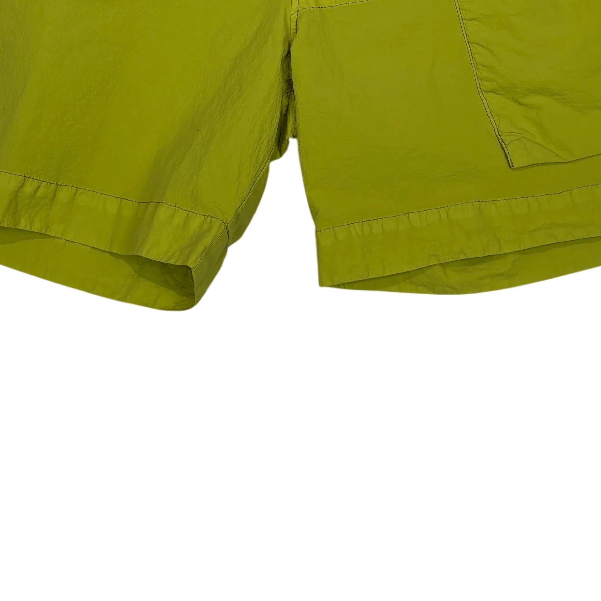 C.p. Company Green Embroidered Logo Swim Shorts