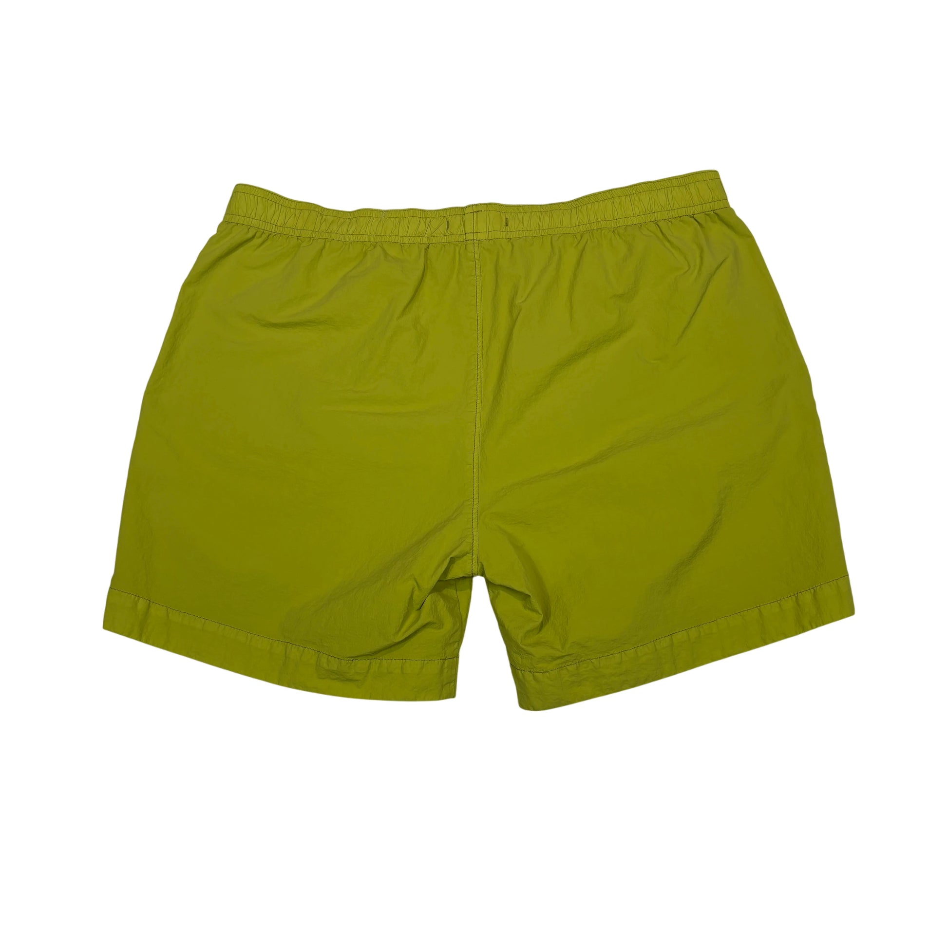 C.p. Company Green Embroidered Logo Swim Shorts