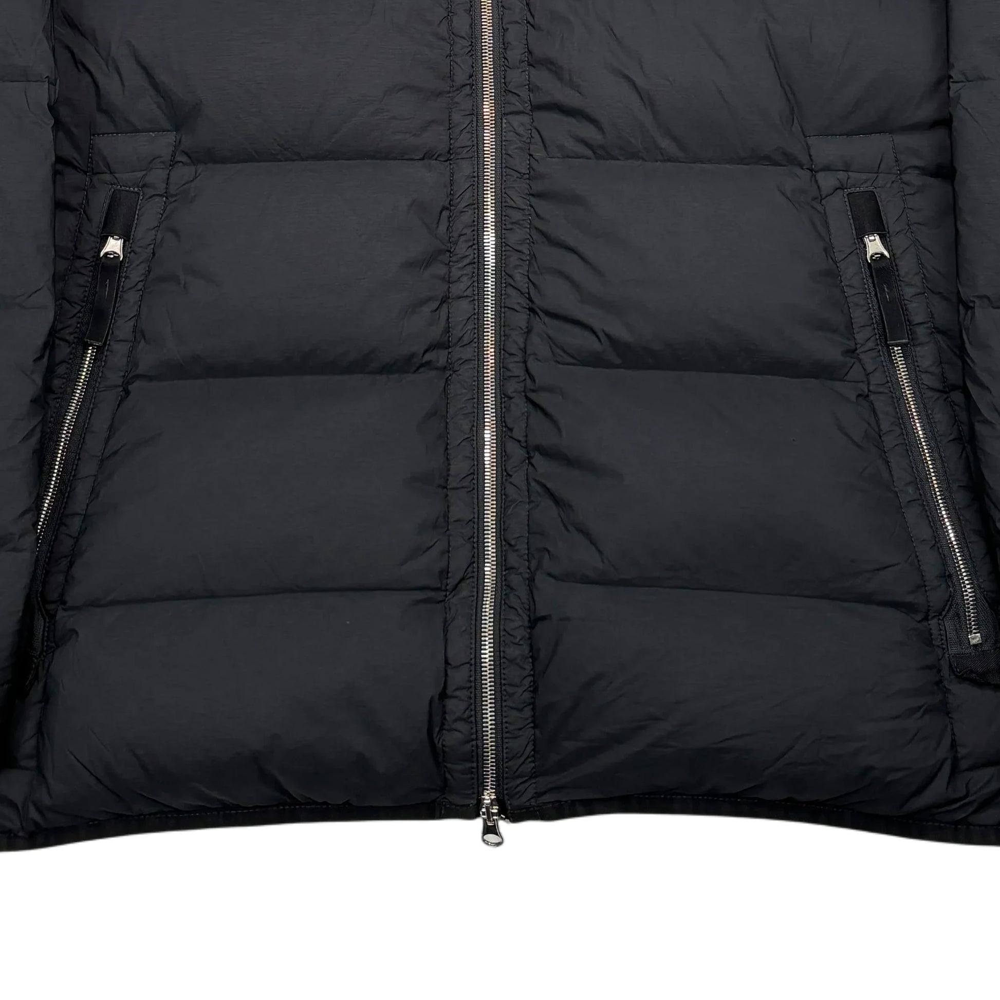 Stone Island Black Seamless Tunnel Nylon Down-TC Hooded Puffer Jacket