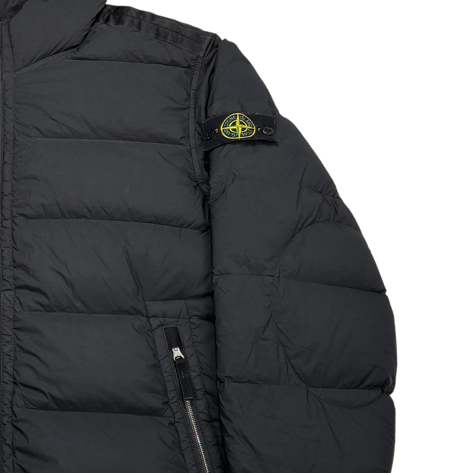 Stone Island Black Seamless Tunnel Nylon Down-TC Hooded Puffer Jacket
