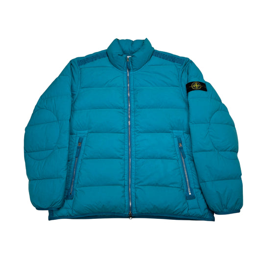Stone Island Blue Seamless Tunnel Nylon Down-TC Puffer Jacket