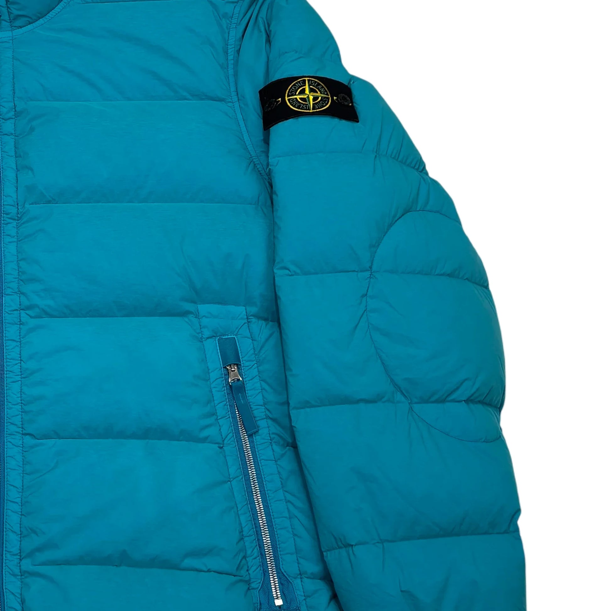 Stone Island Blue Seamless Tunnel Nylon Down-TC Puffer Jacket