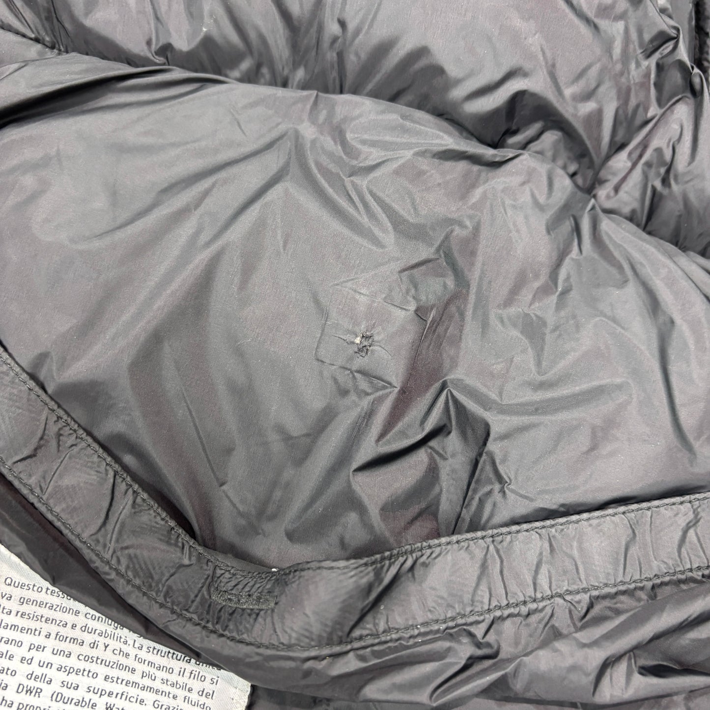 Stone Island Black Pertex Quantum Y Down Puffer Jacket