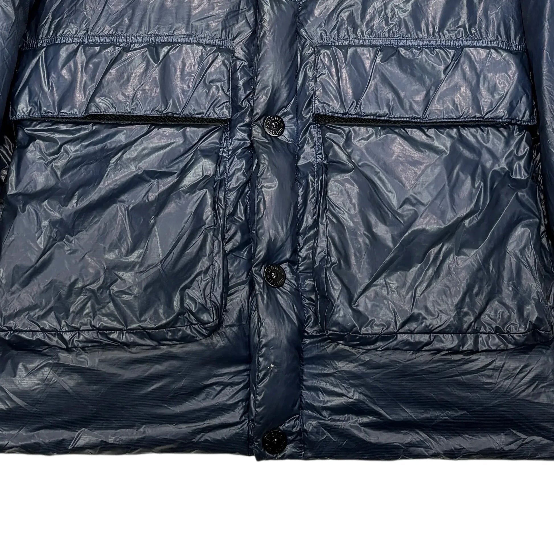 Stone Island Blue Pertex Quantum Y Down Parka Jacket