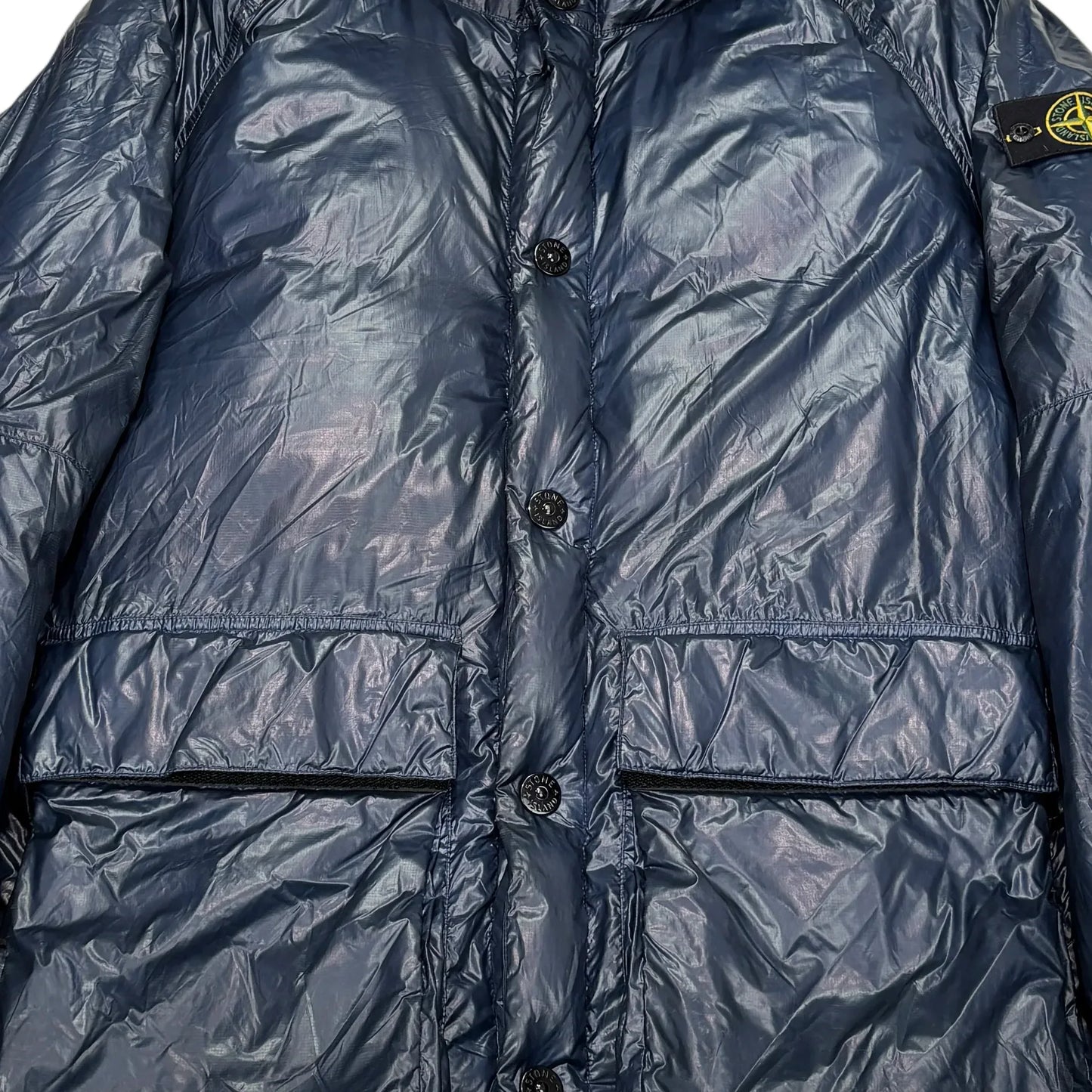 Stone Island Blue Pertex Quantum Y Down Parka Jacket
